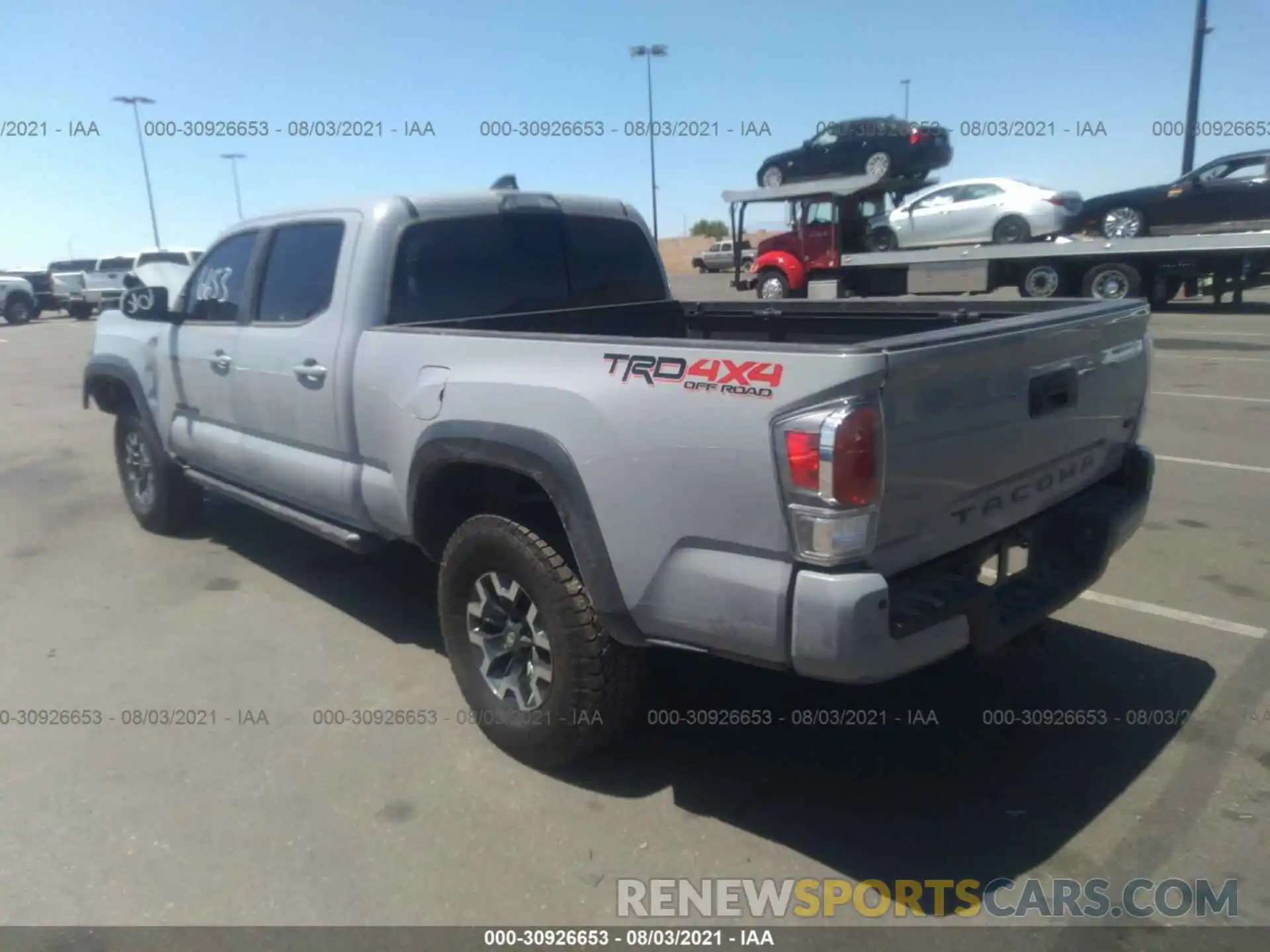 3 Photograph of a damaged car 3TMDZ5BN8LM083871 TOYOTA TACOMA 4WD 2020