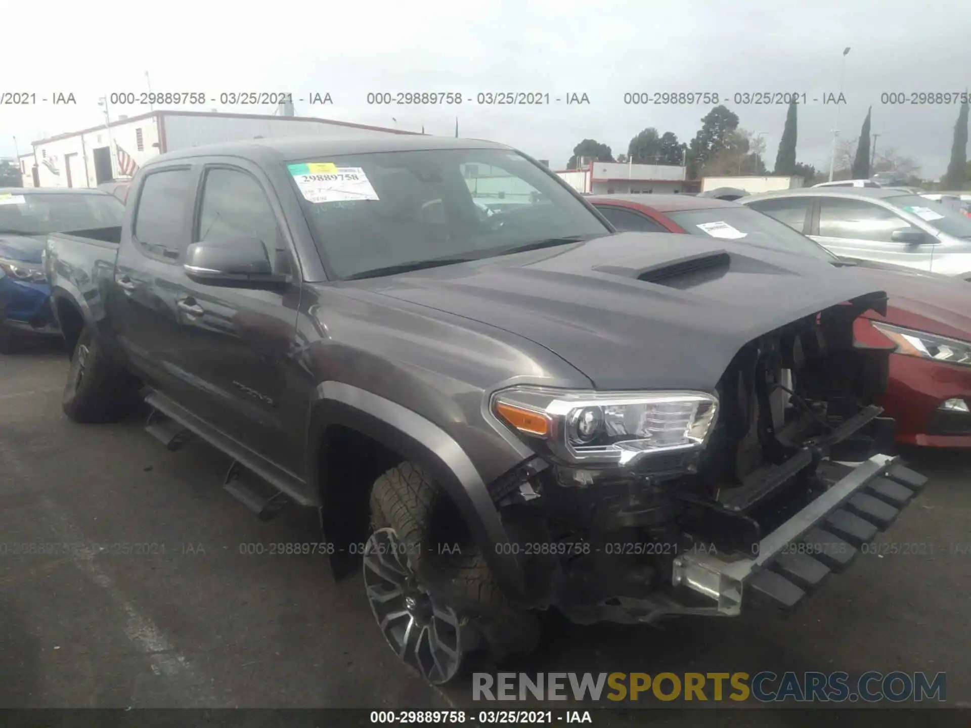 1 Photograph of a damaged car 3TMDZ5BN8LM096393 TOYOTA TACOMA 4WD 2020