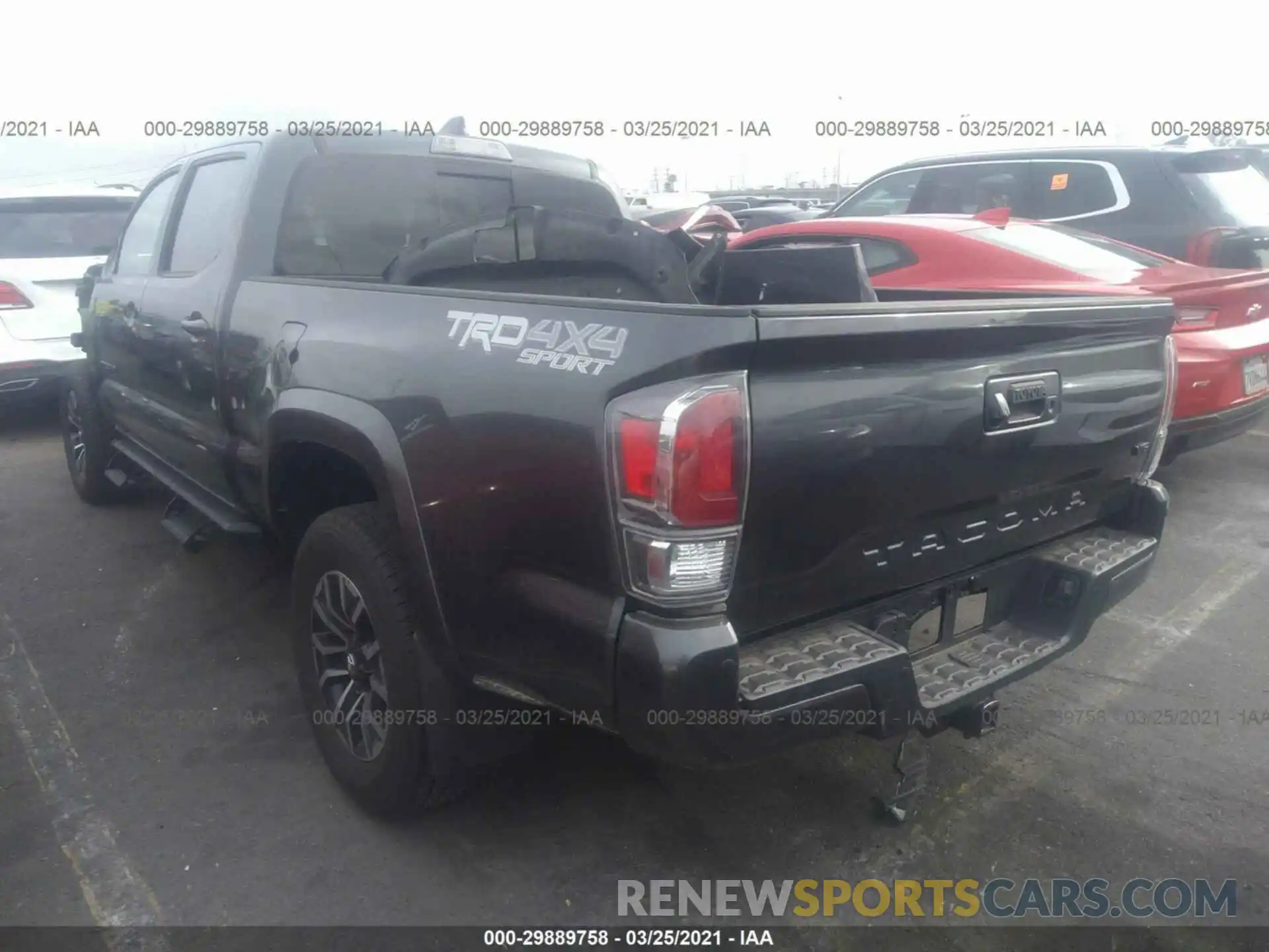 3 Photograph of a damaged car 3TMDZ5BN8LM096393 TOYOTA TACOMA 4WD 2020