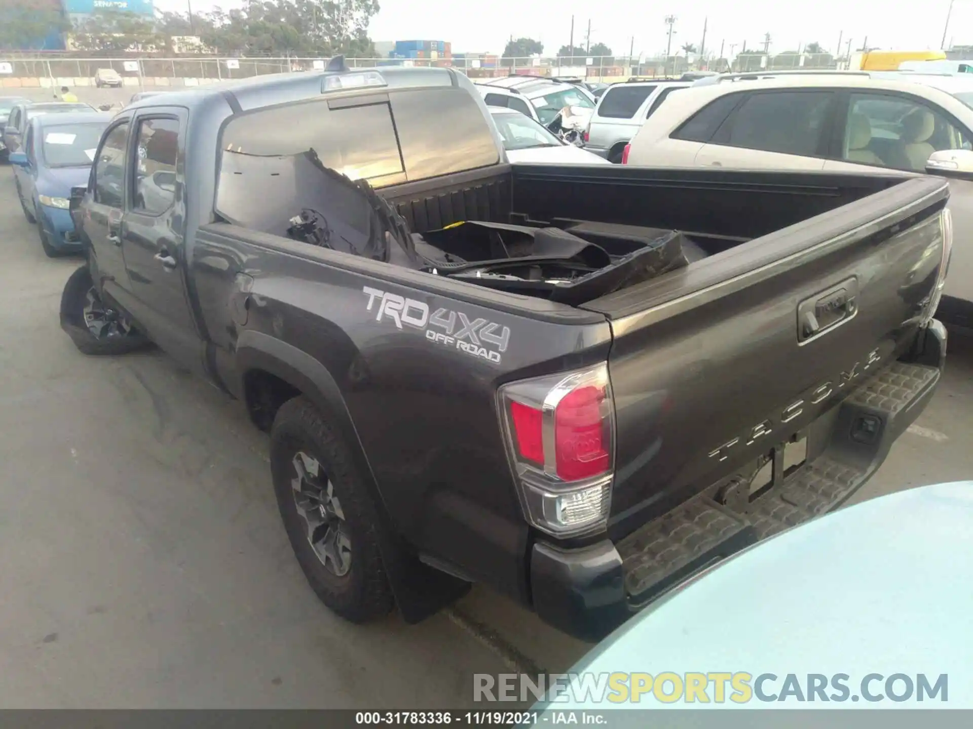 3 Photograph of a damaged car 3TMDZ5BN8LM097429 TOYOTA TACOMA 4WD 2020