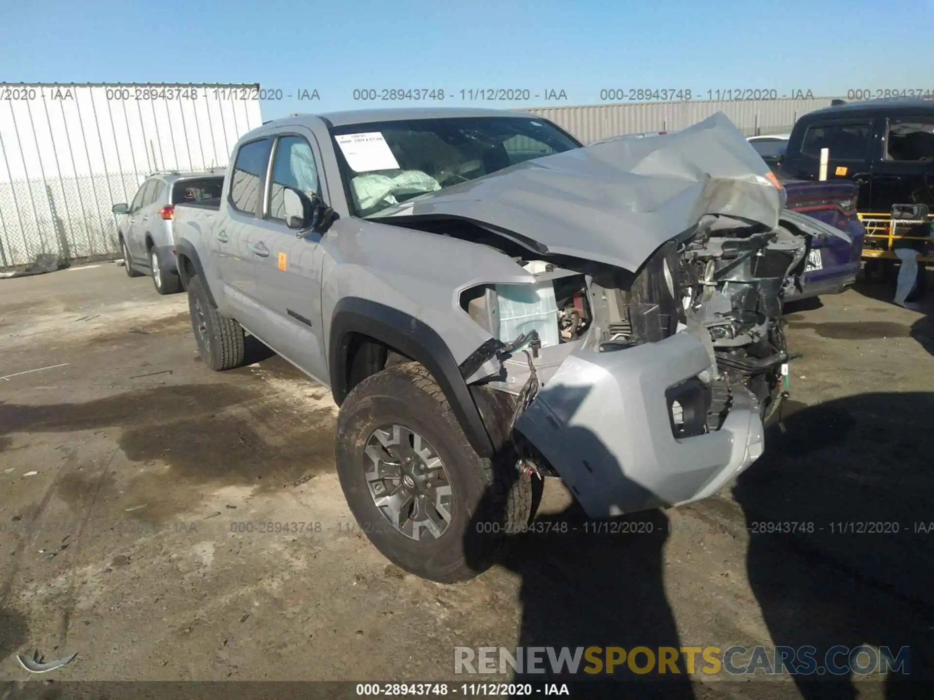 1 Photograph of a damaged car 3TMDZ5BN9LM093549 TOYOTA TACOMA 4WD 2020