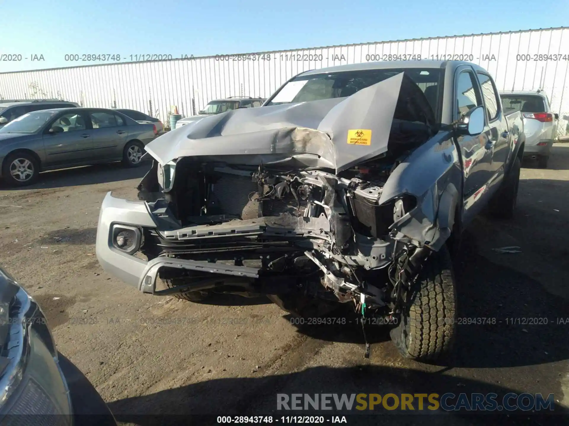 6 Фотография поврежденного автомобиля 3TMDZ5BN9LM093549 TOYOTA TACOMA 4WD 2020