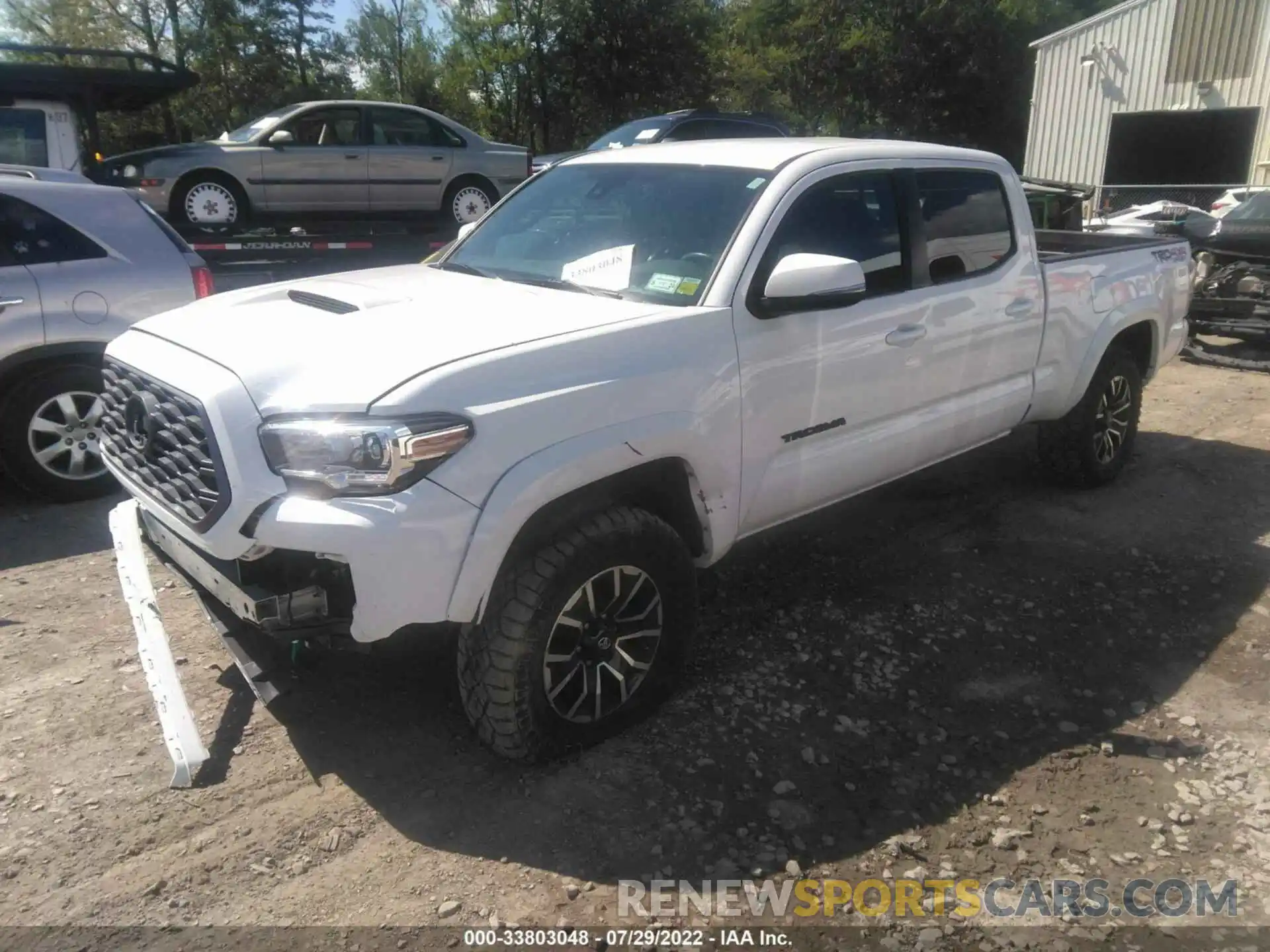 2 Photograph of a damaged car 3TMDZ5BN9LM095396 TOYOTA TACOMA 4WD 2020