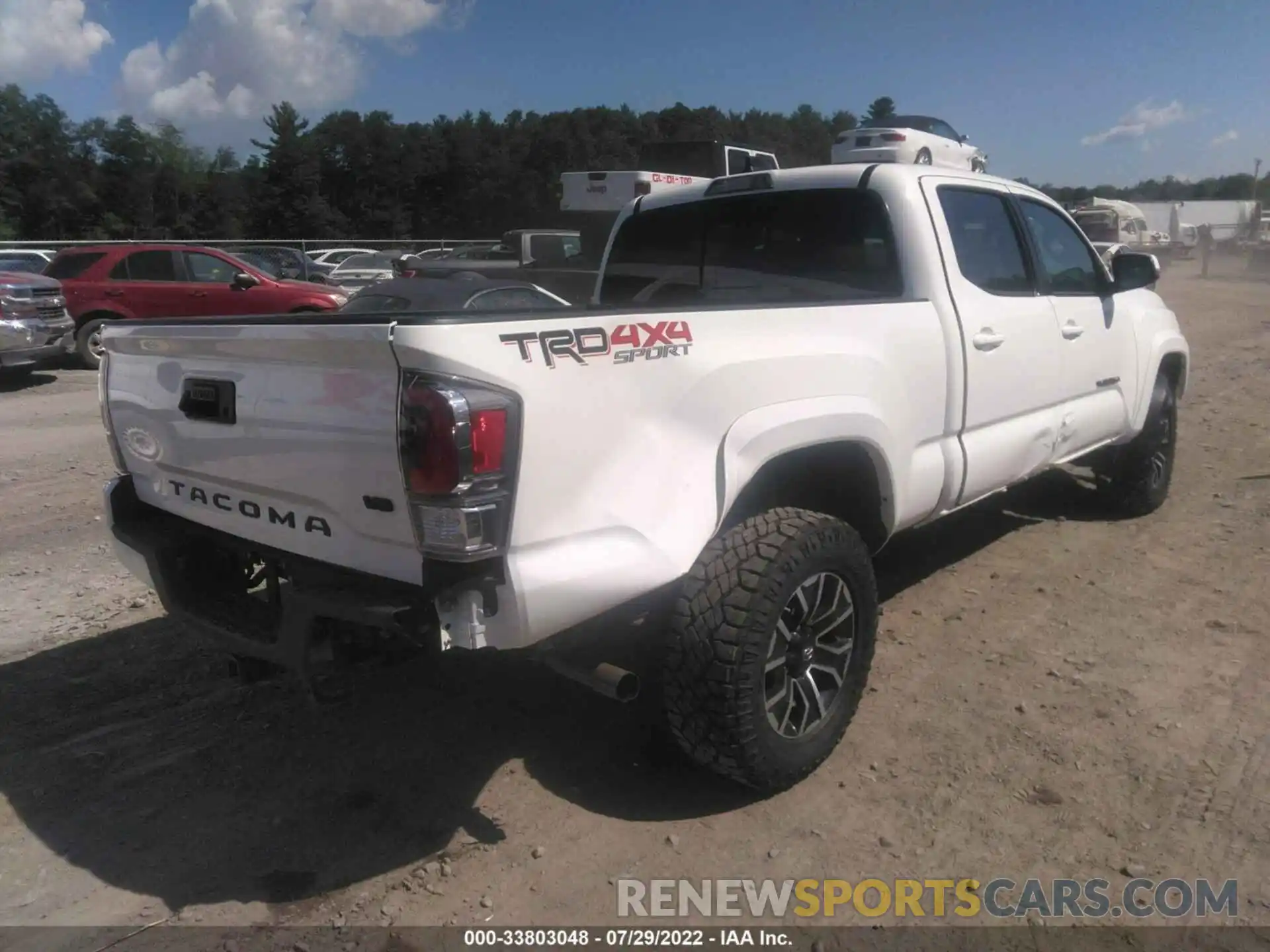 4 Photograph of a damaged car 3TMDZ5BN9LM095396 TOYOTA TACOMA 4WD 2020