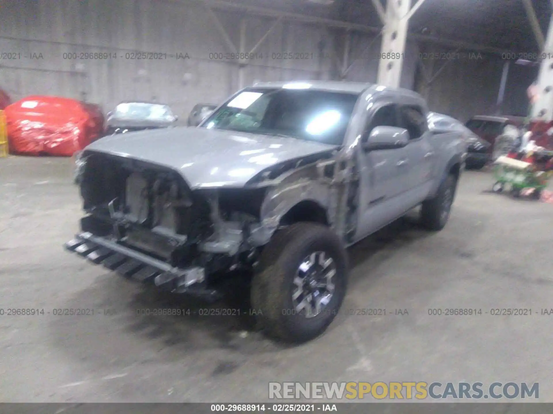 2 Photograph of a damaged car 3TMDZ5BNXLM096525 TOYOTA TACOMA 4WD 2020