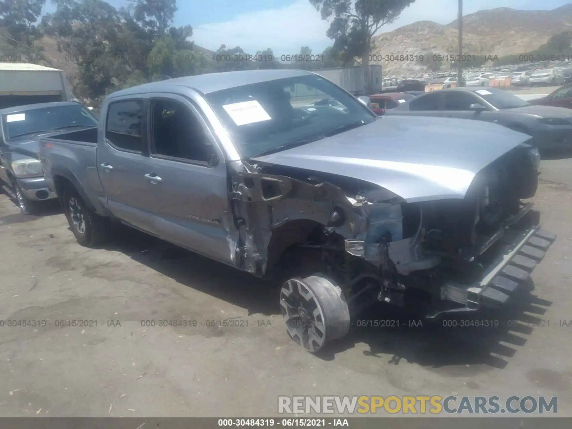 1 Photograph of a damaged car 3TMDZ5BNXLM098484 TOYOTA TACOMA 4WD 2020