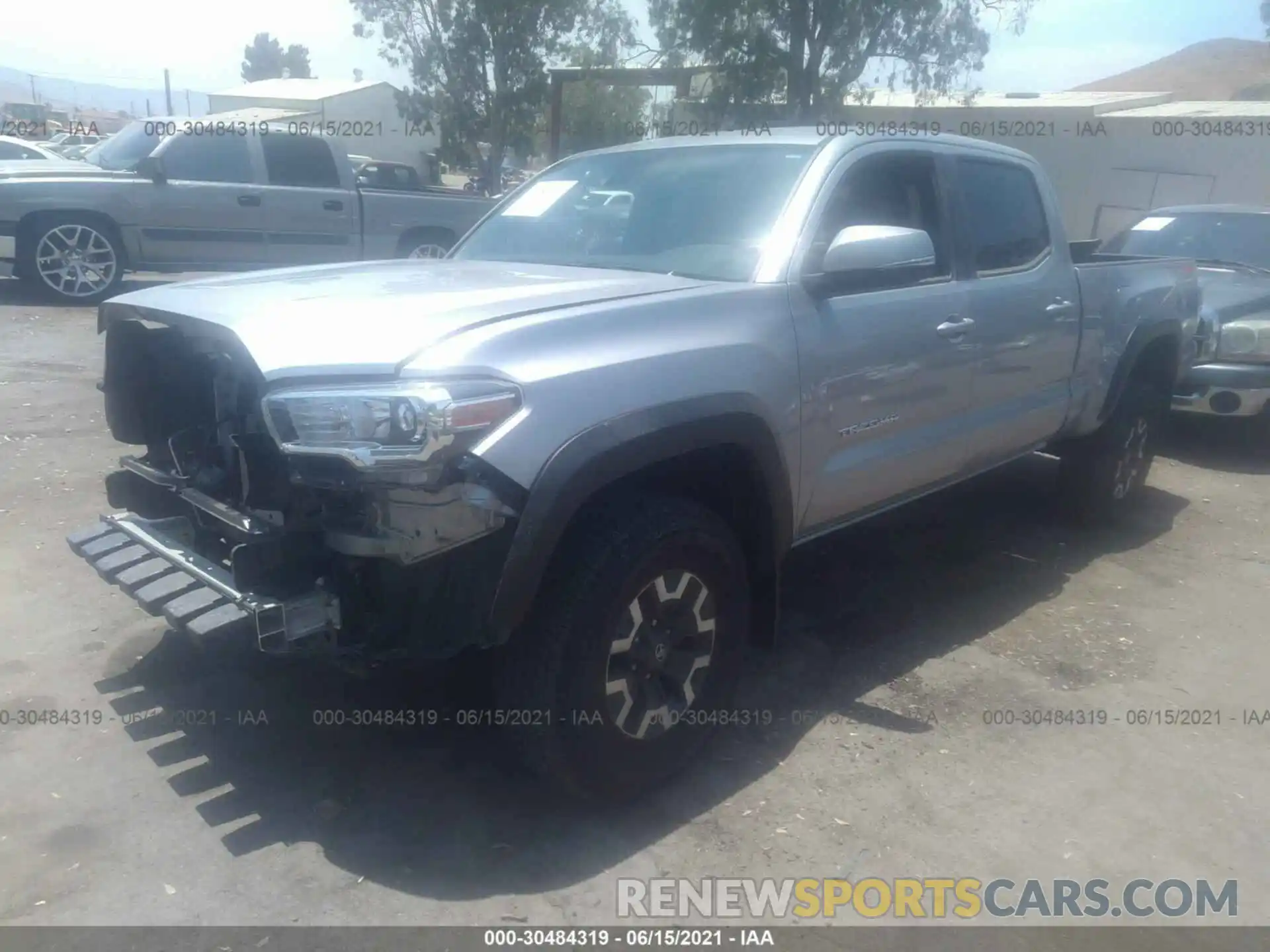 2 Photograph of a damaged car 3TMDZ5BNXLM098484 TOYOTA TACOMA 4WD 2020