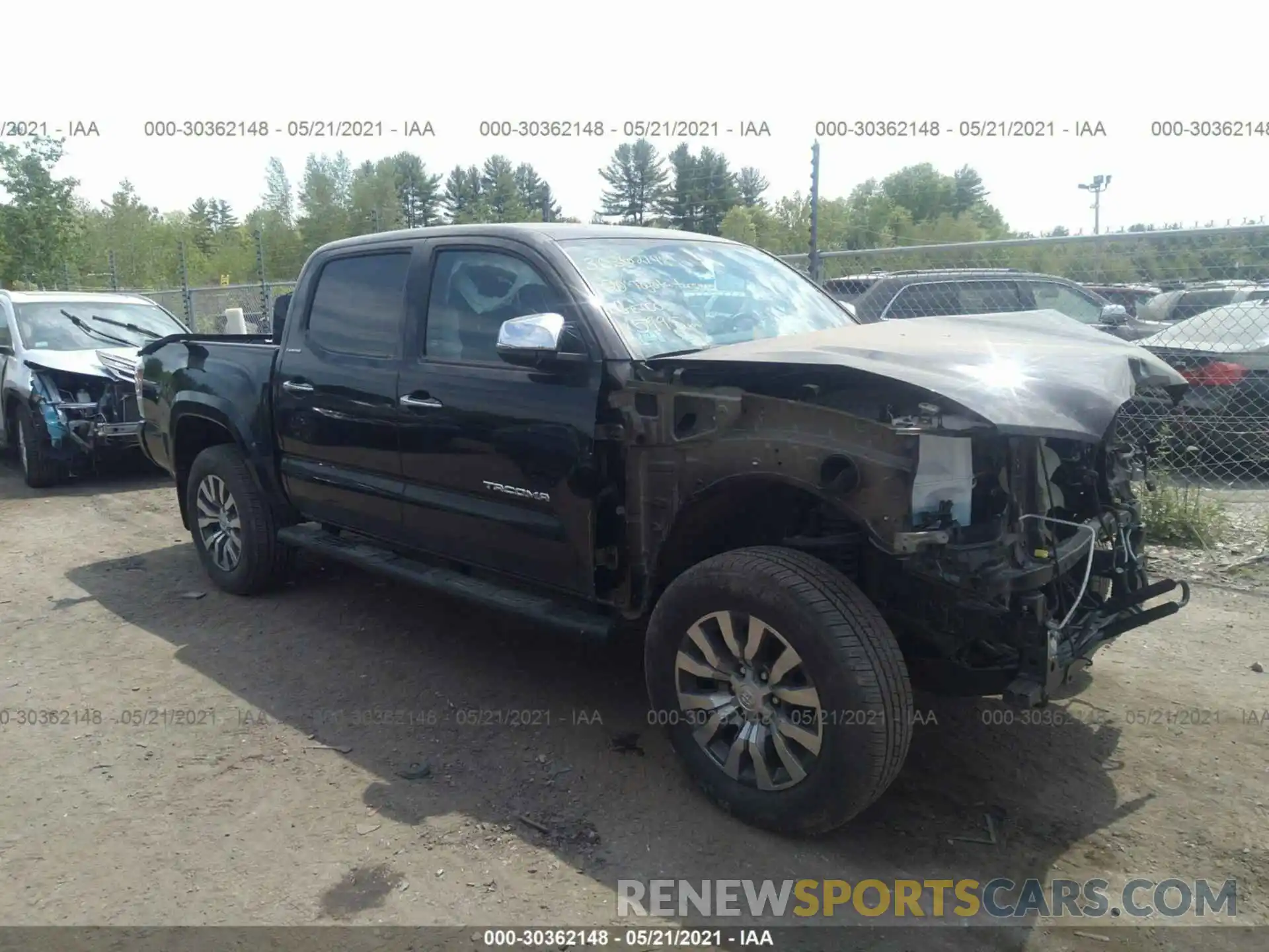 1 Photograph of a damaged car 3TMGZ5AN2LM335855 TOYOTA TACOMA 4WD 2020