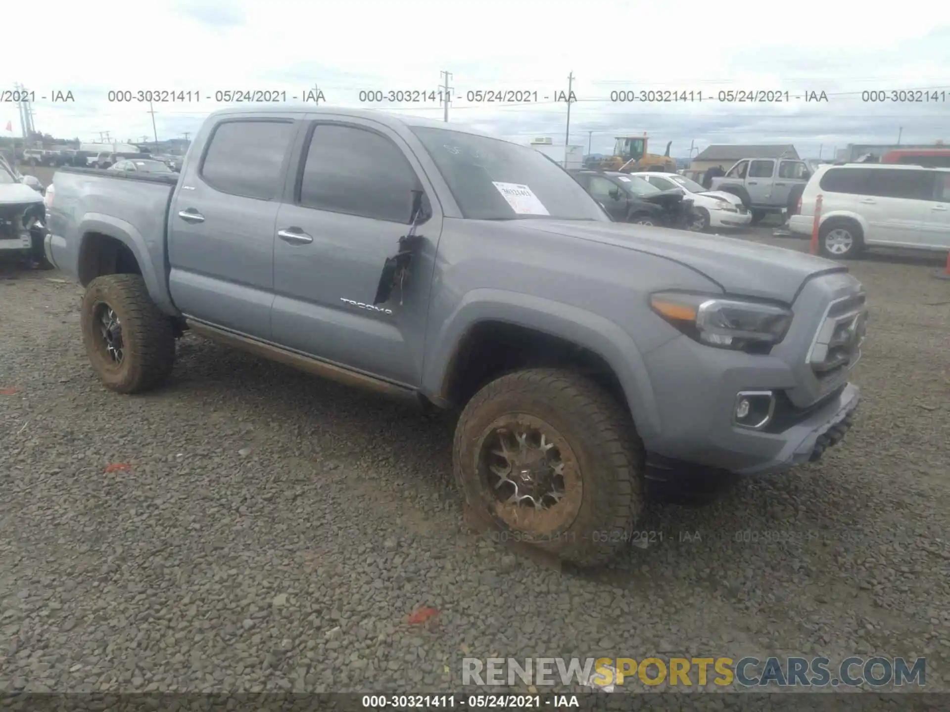 1 Photograph of a damaged car 3TMGZ5AN2LM355037 TOYOTA TACOMA 4WD 2020