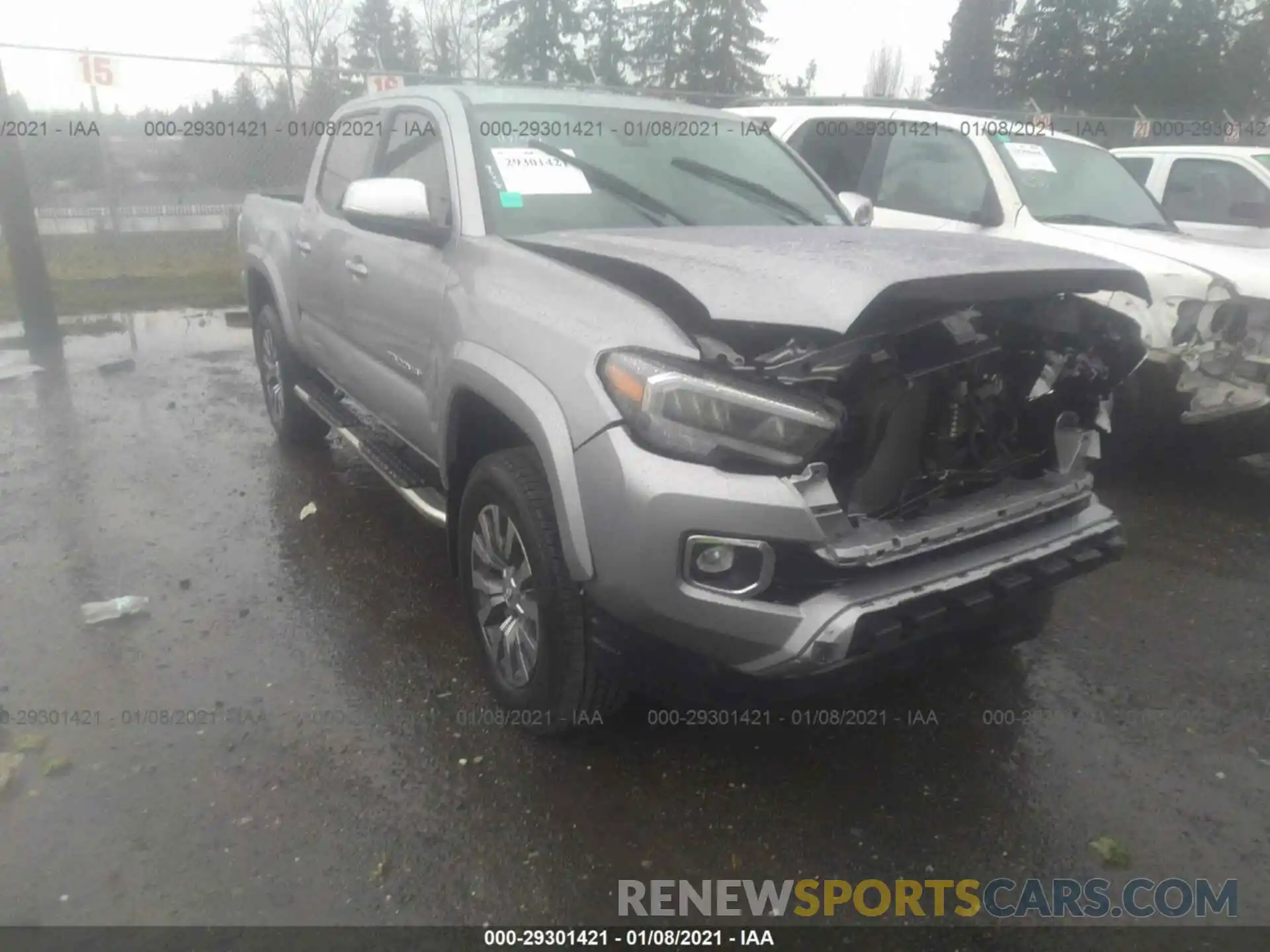 1 Photograph of a damaged car 3TMGZ5ANXLM316941 TOYOTA TACOMA 4WD 2020