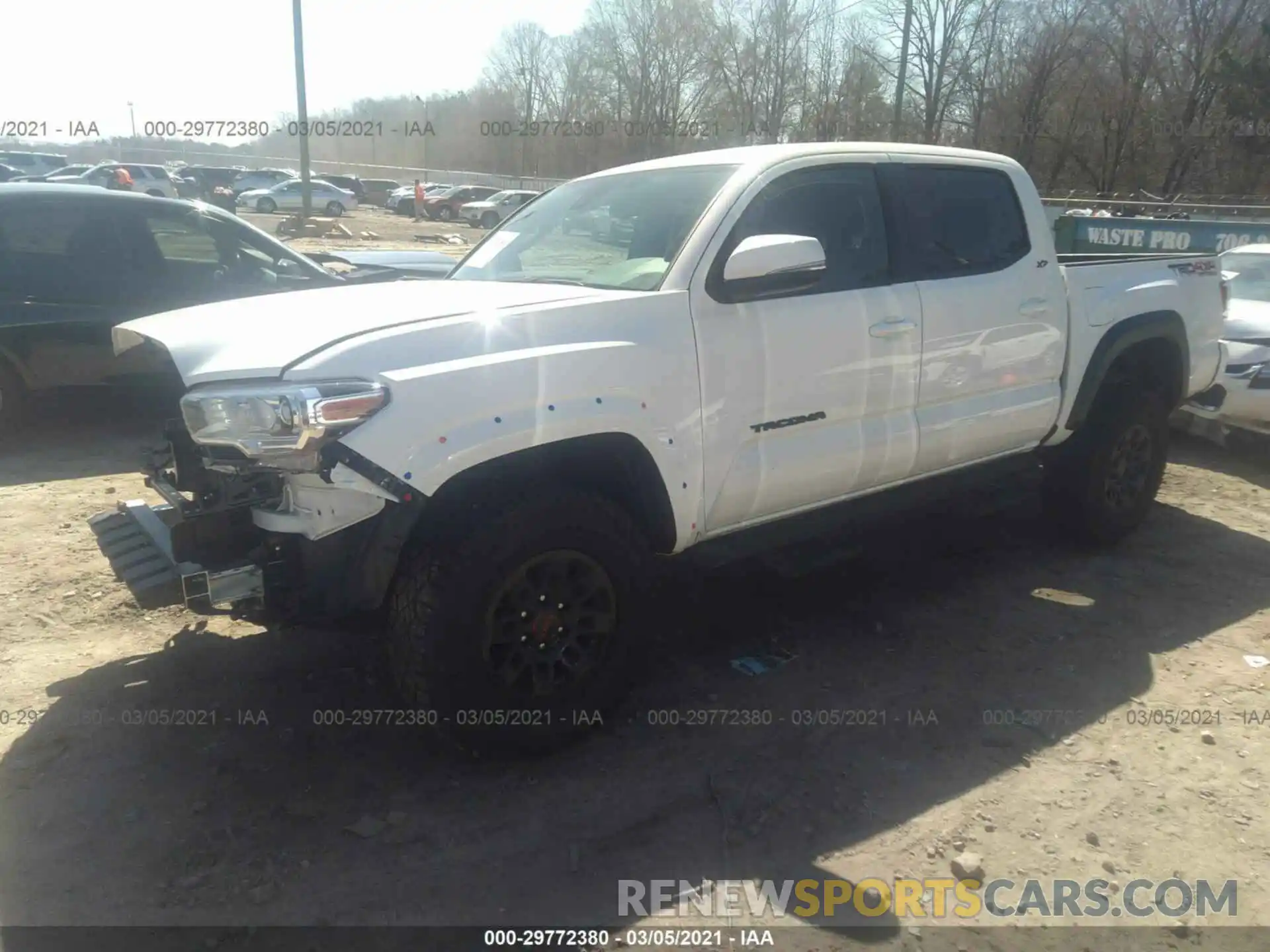 2 Photograph of a damaged car 3TYCZ5AN0LT003030 TOYOTA TACOMA 4WD 2020