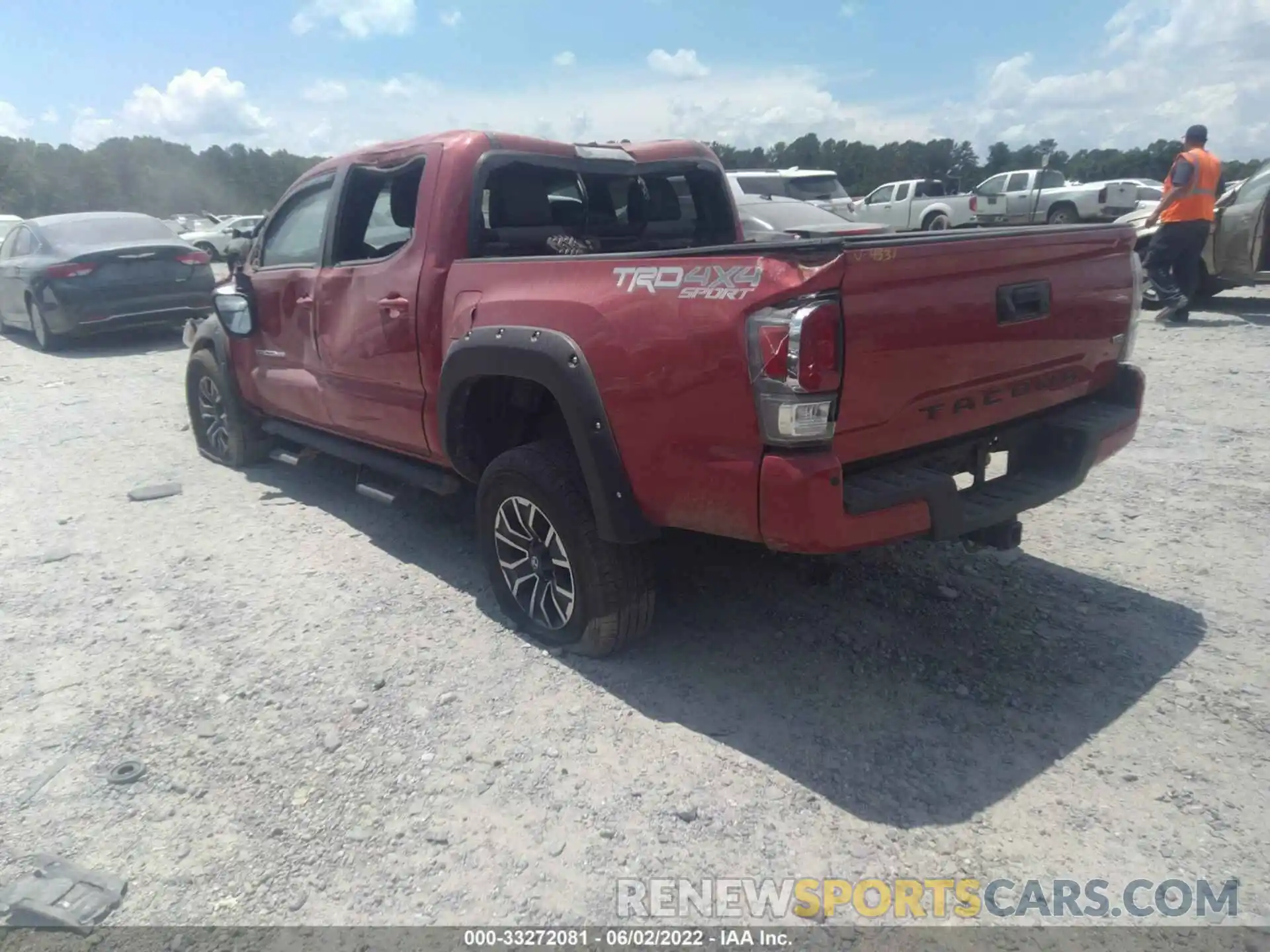 3 Photograph of a damaged car 3TYCZ5AN5LT004531 TOYOTA TACOMA 4WD 2020