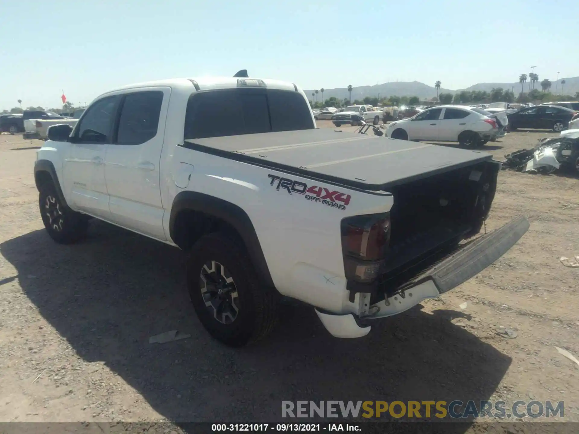 3 Photograph of a damaged car 3TYCZ5AN5LT007316 TOYOTA TACOMA 4WD 2020