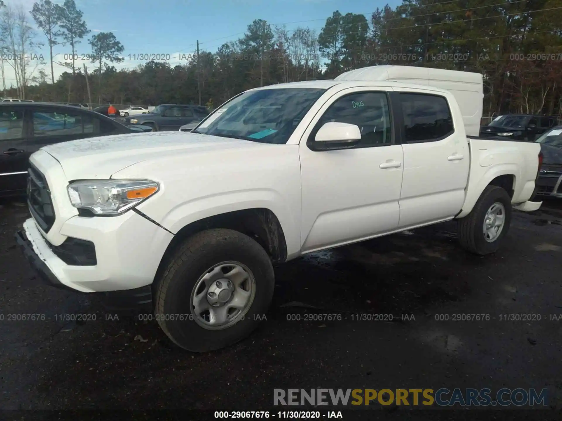 2 Photograph of a damaged car 3TYCZ5AN8LT003163 TOYOTA TACOMA 4WD 2020