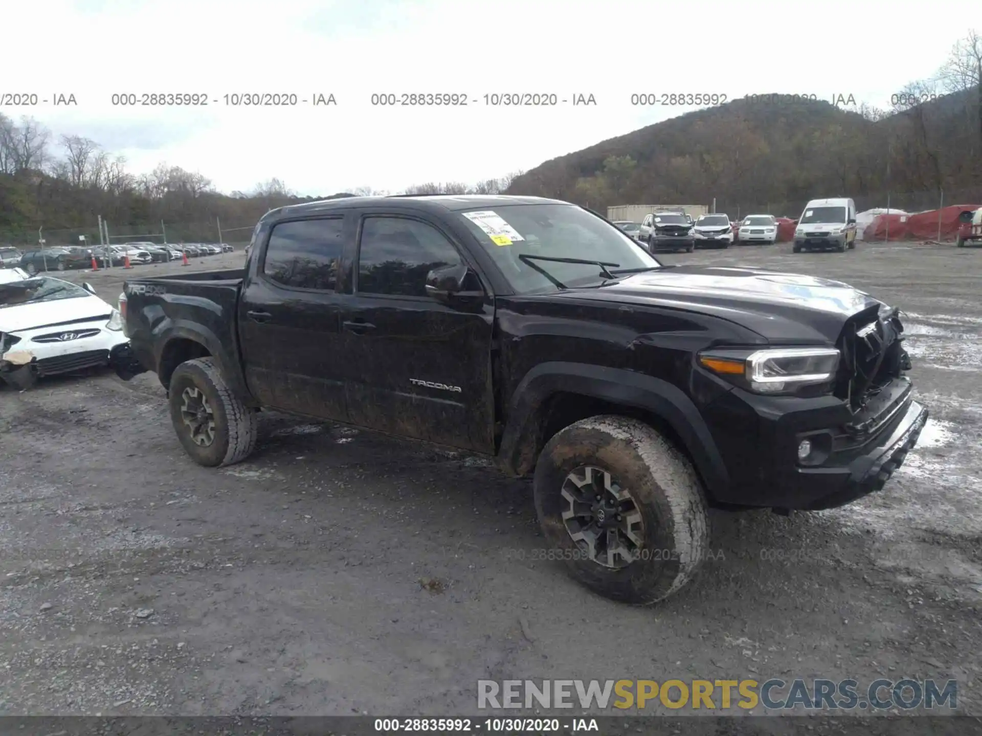 1 Photograph of a damaged car 3TYCZ5ANXLT006890 TOYOTA TACOMA 4WD 2020