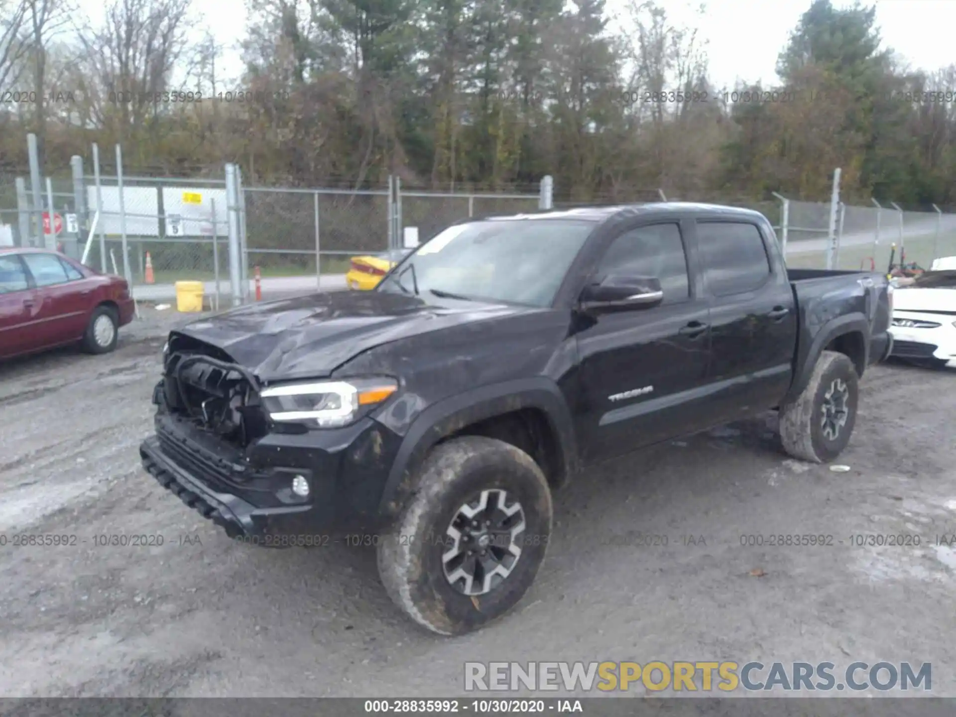 2 Photograph of a damaged car 3TYCZ5ANXLT006890 TOYOTA TACOMA 4WD 2020