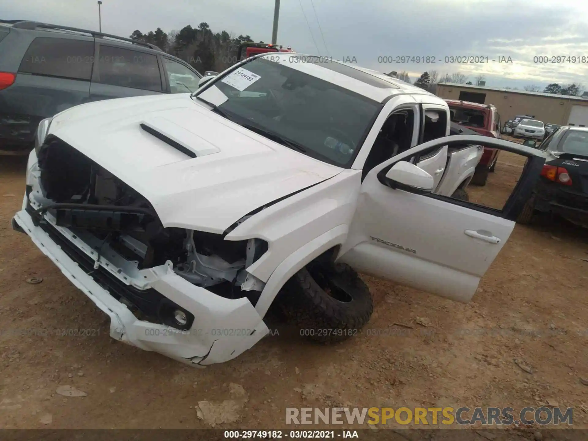 2 Photograph of a damaged car 3TYDZ5BN1LT000205 TOYOTA TACOMA 4WD 2020