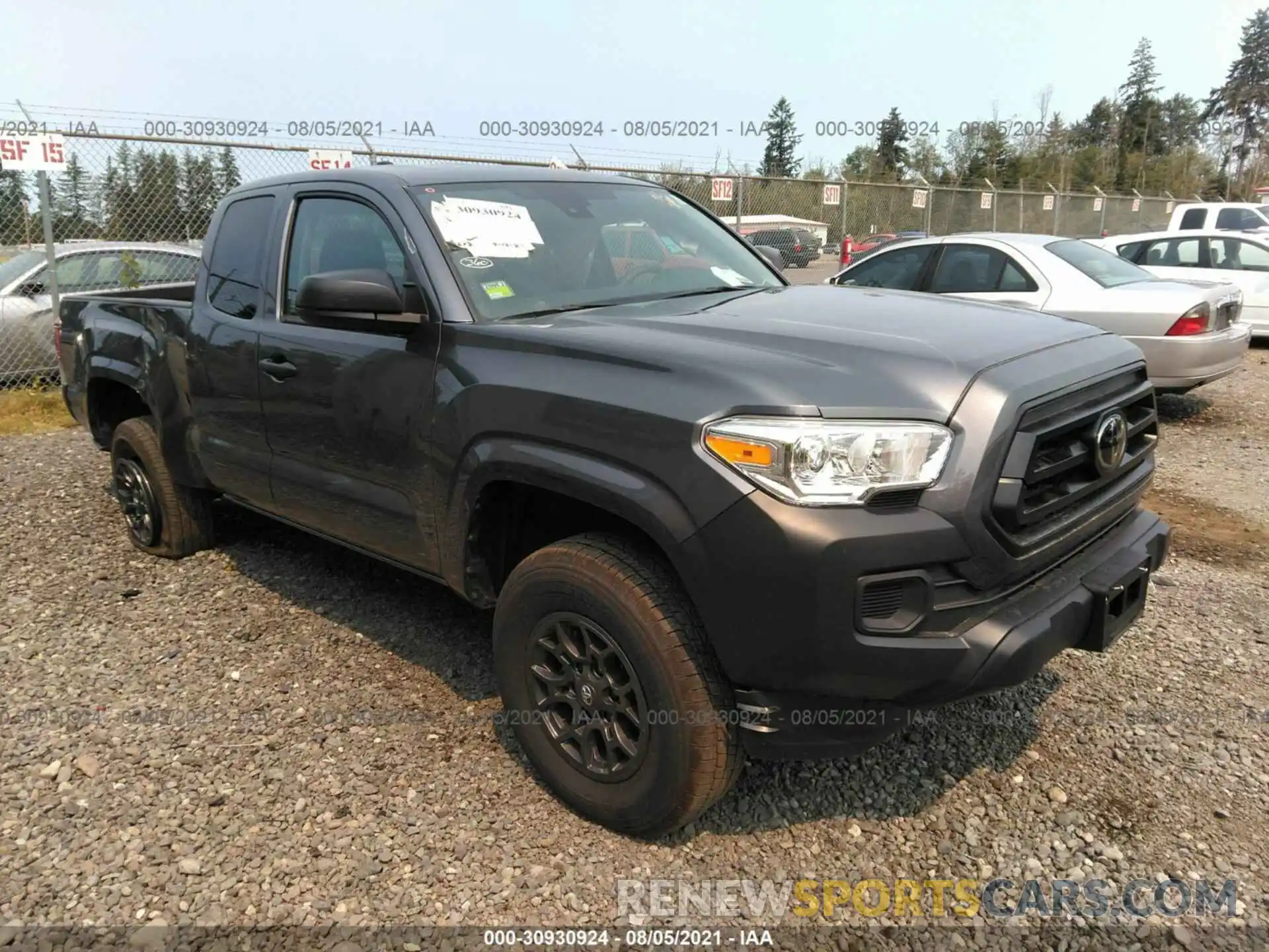 1 Photograph of a damaged car 3TYSX5EN1LT003324 TOYOTA TACOMA 4WD 2020