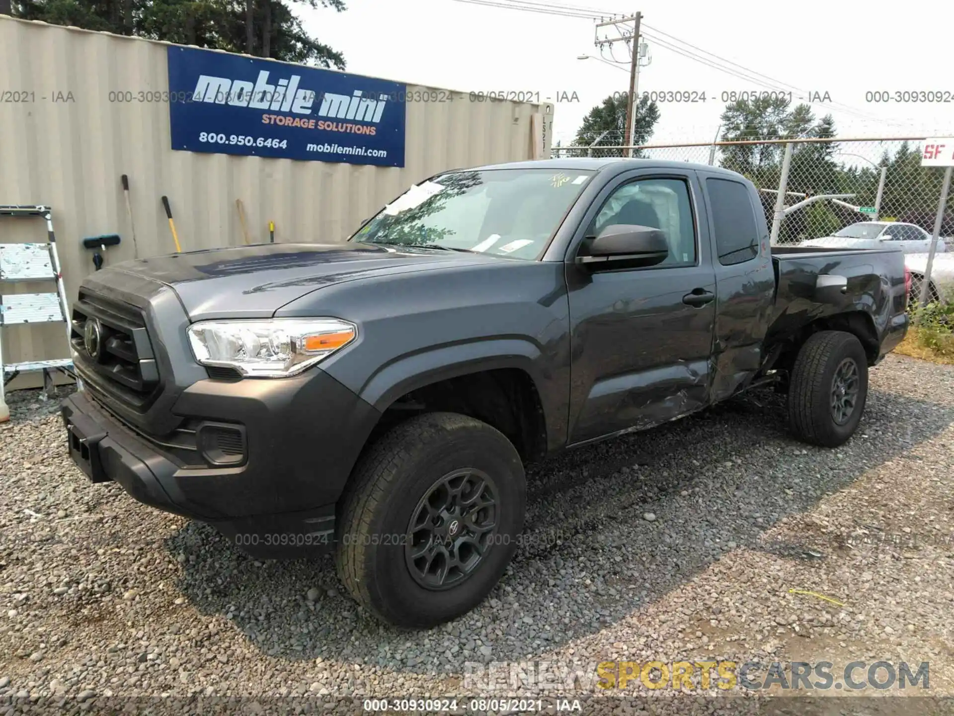 2 Photograph of a damaged car 3TYSX5EN1LT003324 TOYOTA TACOMA 4WD 2020