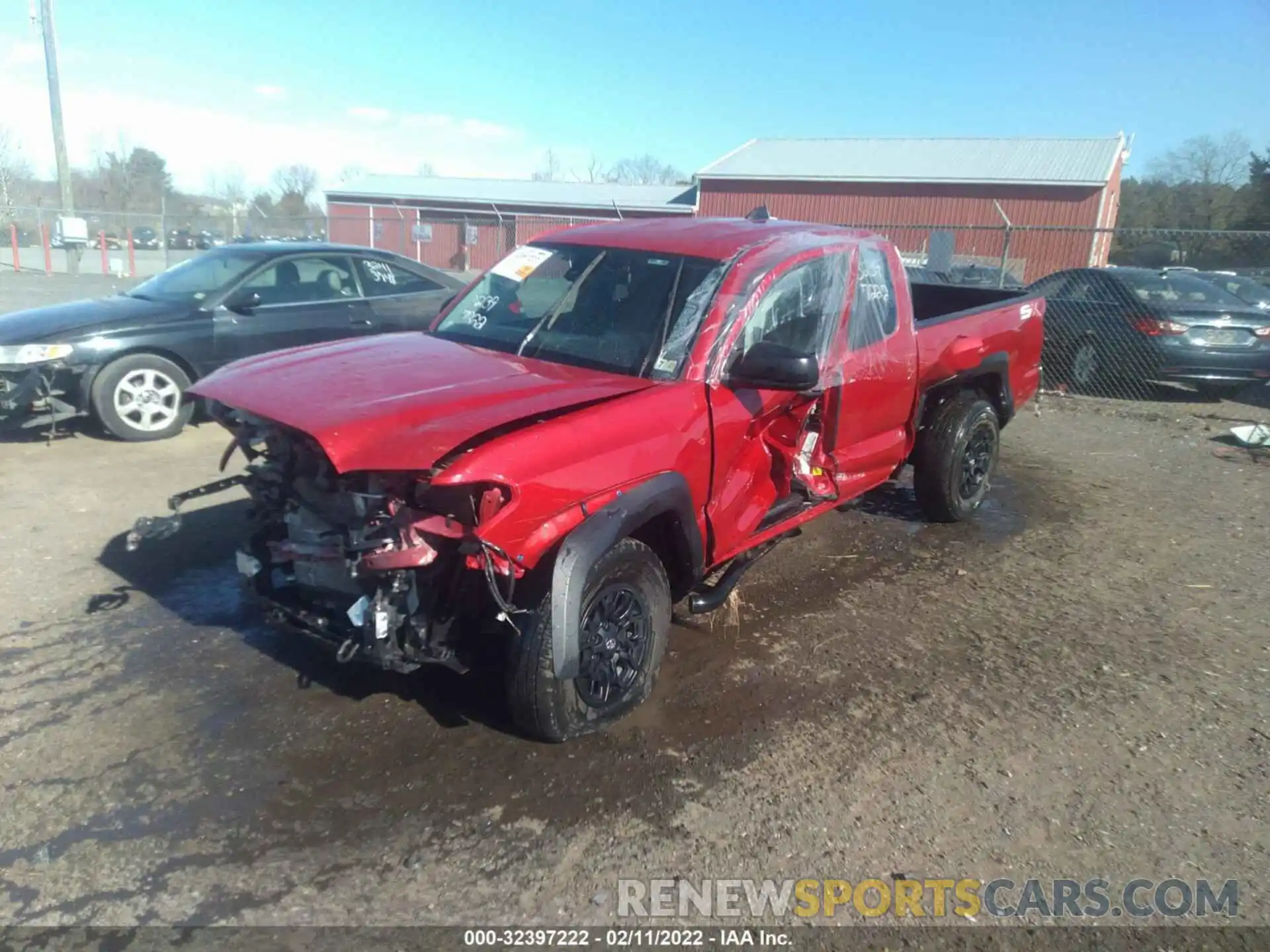 2 Photograph of a damaged car 3TYSX5EN4LT002751 TOYOTA TACOMA 4WD 2020