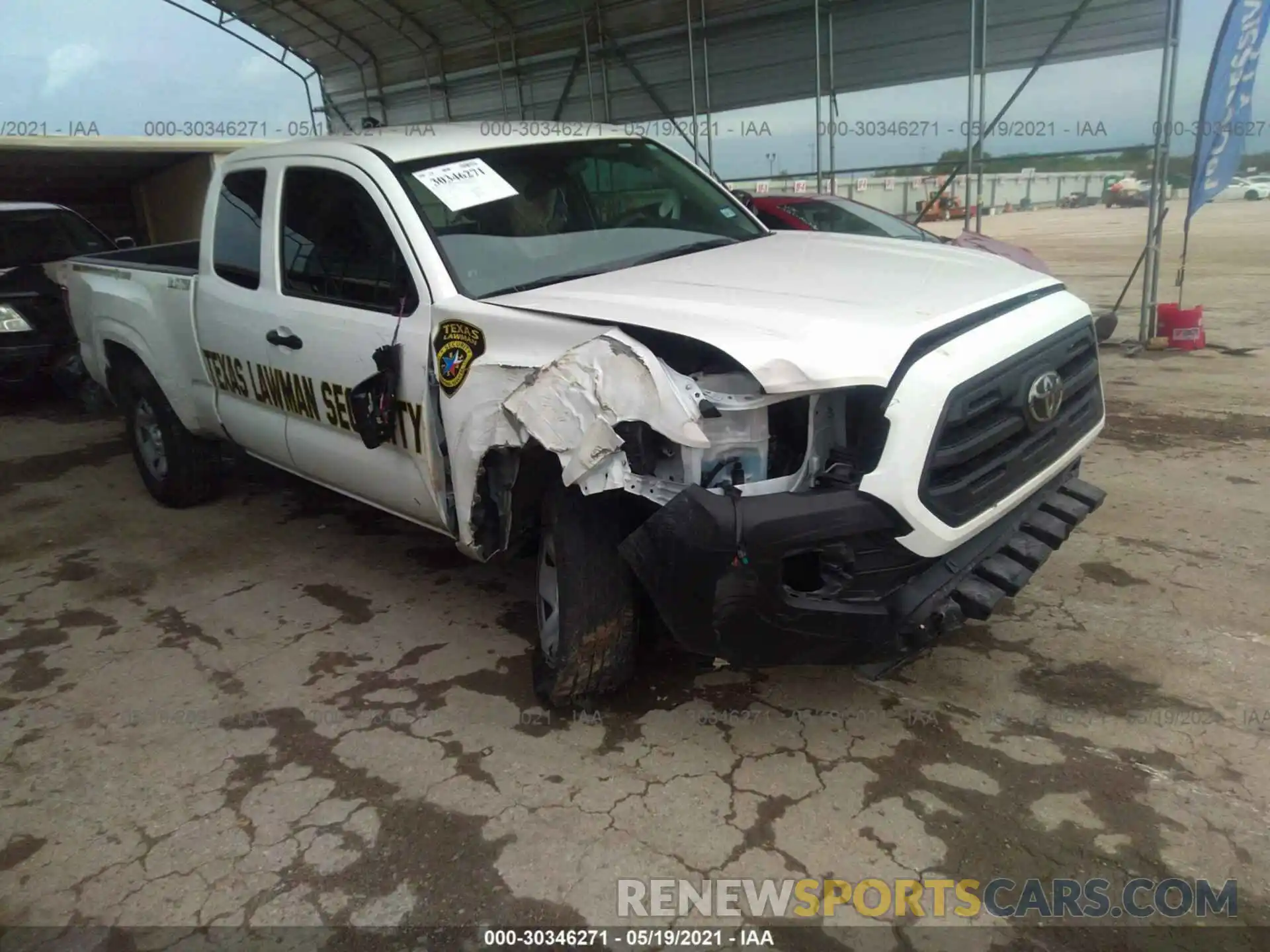 1 Photograph of a damaged car 3TYSX5EN5LT002094 TOYOTA TACOMA 4WD 2020