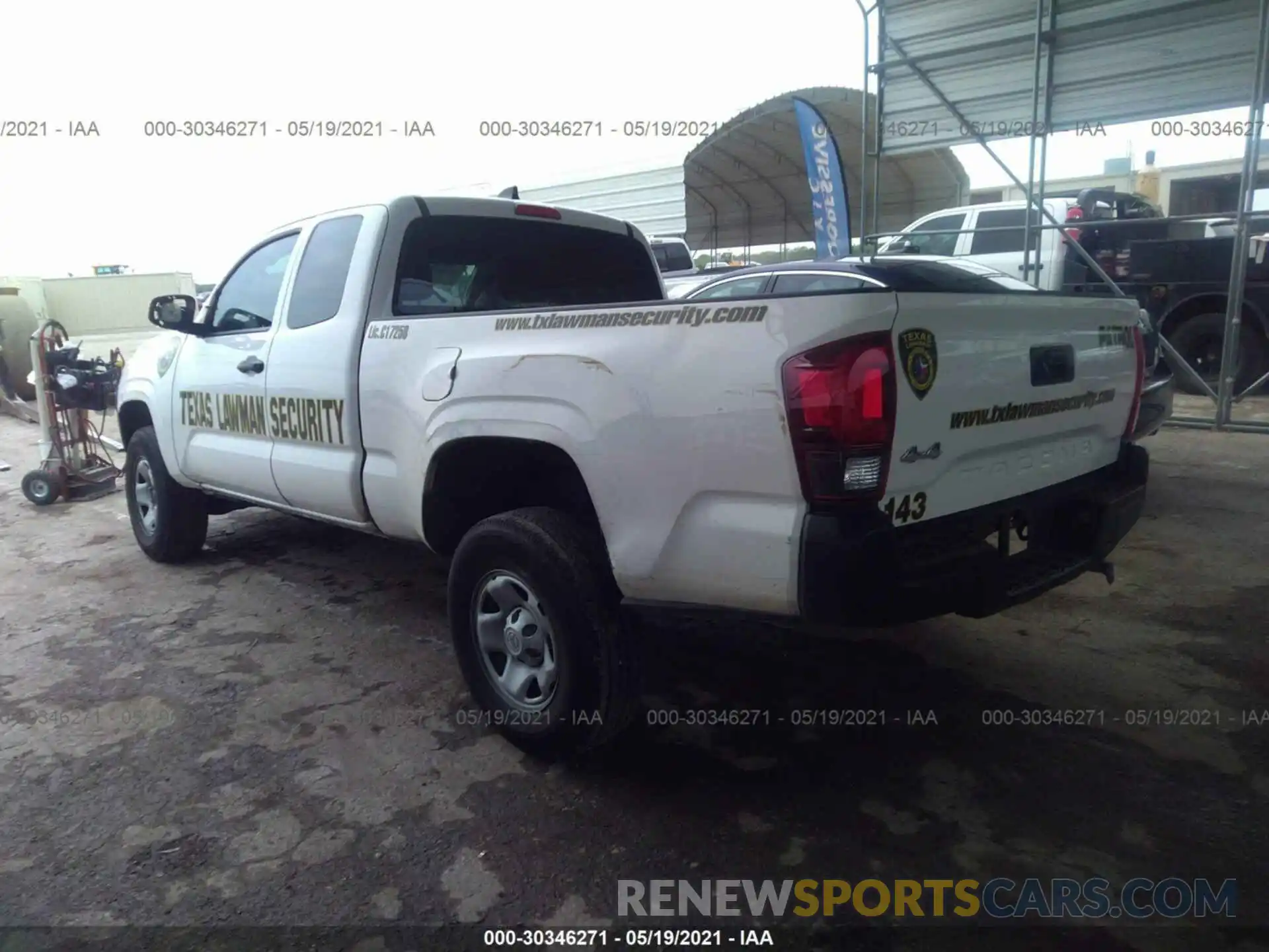 3 Photograph of a damaged car 3TYSX5EN5LT002094 TOYOTA TACOMA 4WD 2020