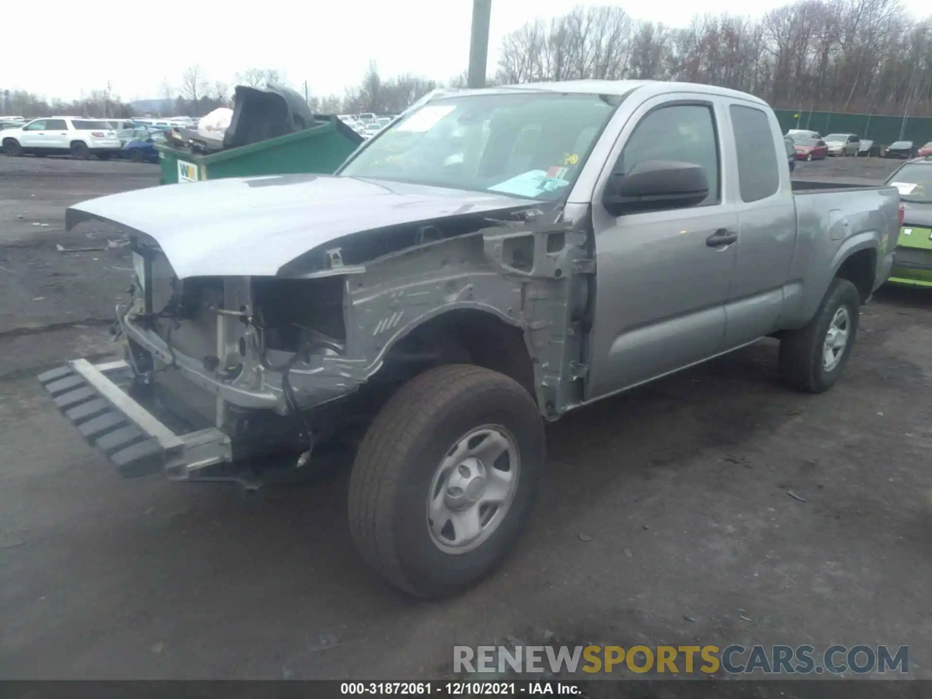 2 Photograph of a damaged car 3TYSX5EN5LT003035 TOYOTA TACOMA 4WD 2020