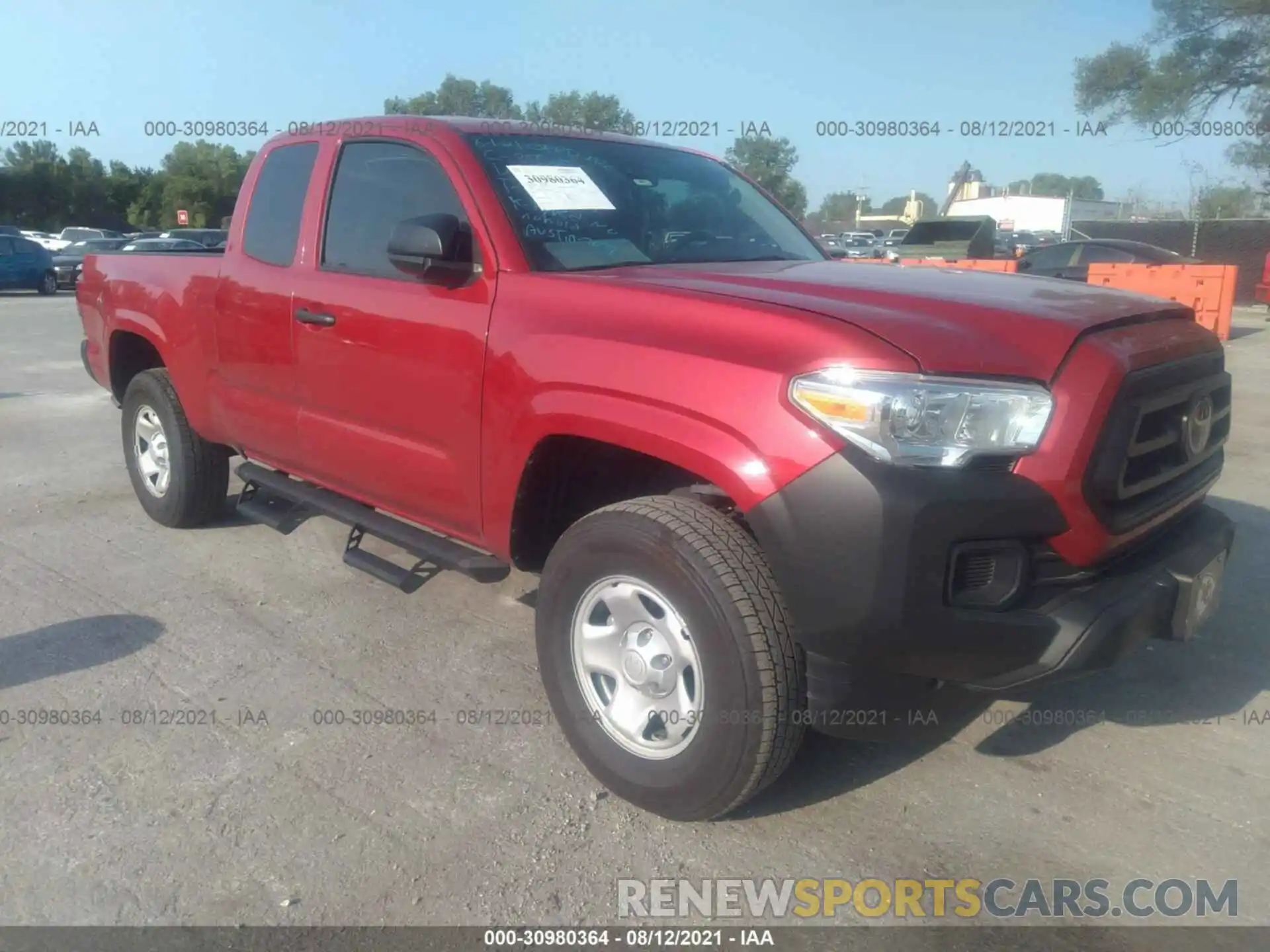 1 Photograph of a damaged car 3TYSX5EN5LT003407 TOYOTA TACOMA 4WD 2020