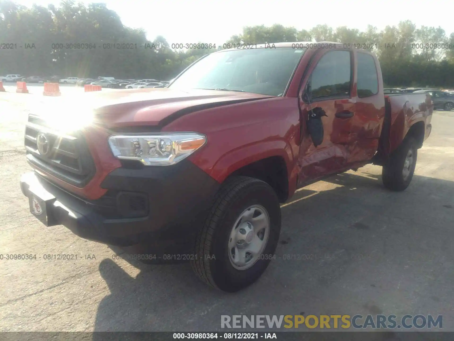 2 Photograph of a damaged car 3TYSX5EN5LT003407 TOYOTA TACOMA 4WD 2020