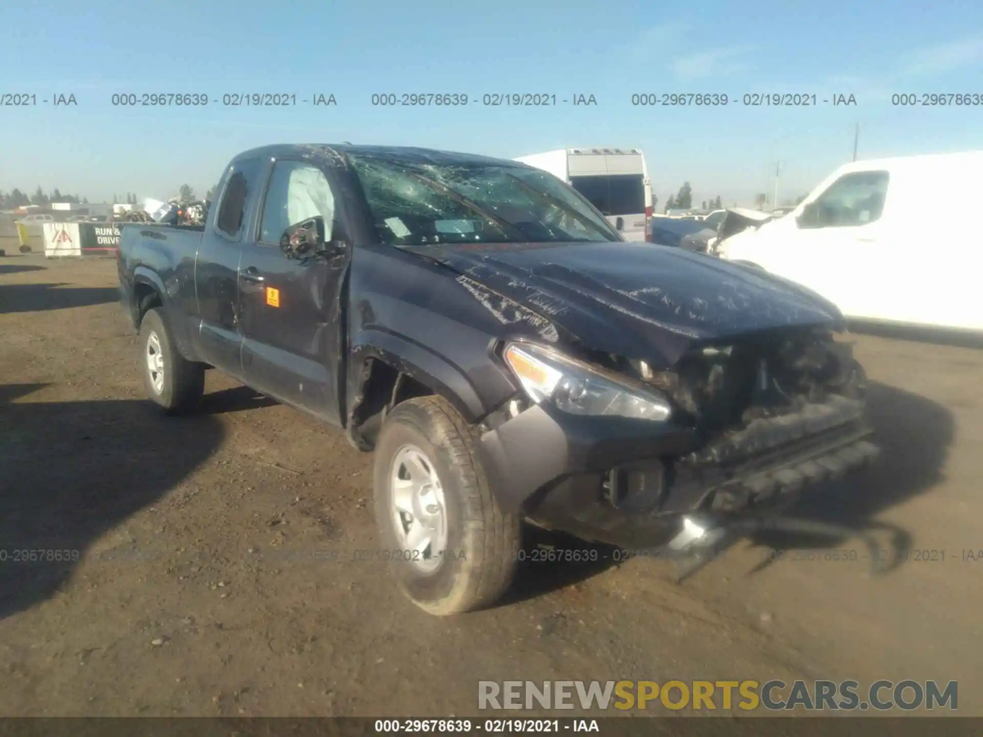 1 Photograph of a damaged car 3TYSX5EN7LT000654 TOYOTA TACOMA 4WD 2020