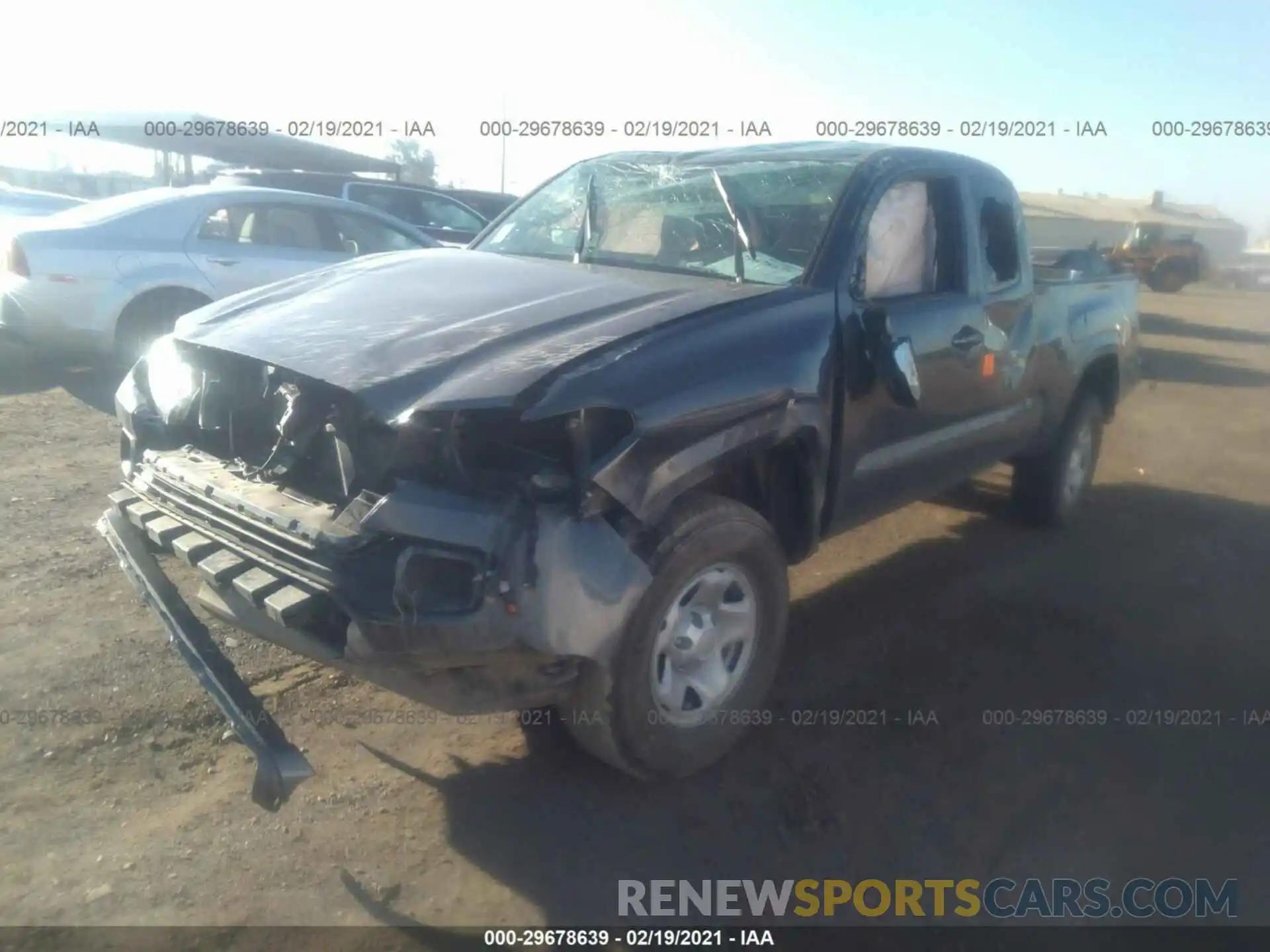 2 Photograph of a damaged car 3TYSX5EN7LT000654 TOYOTA TACOMA 4WD 2020