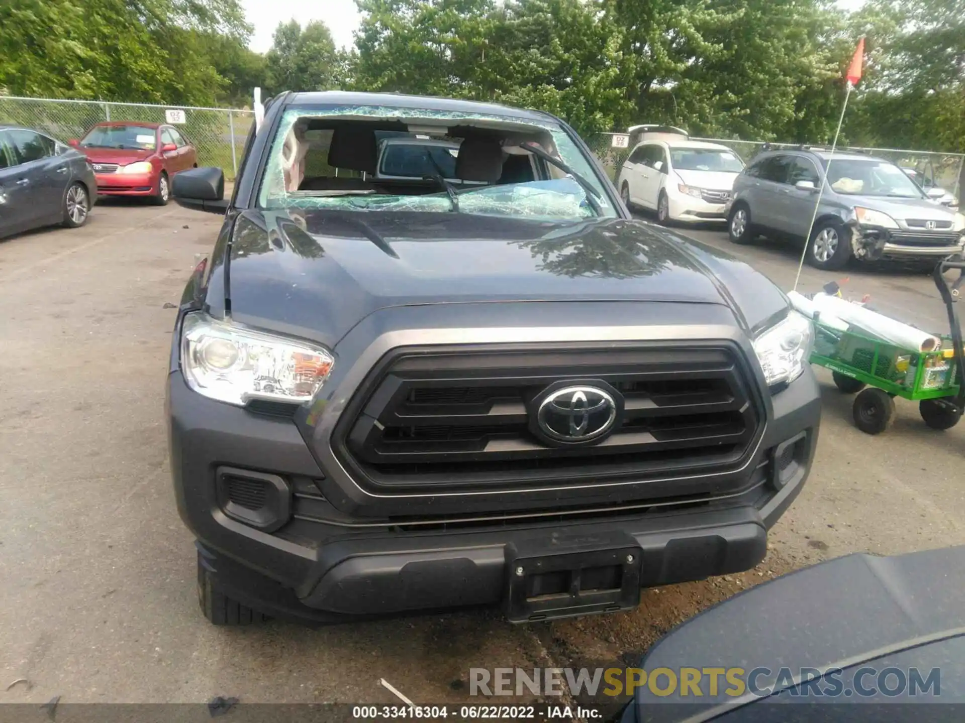 6 Photograph of a damaged car 3TYSX5EN7LT000671 TOYOTA TACOMA 4WD 2020