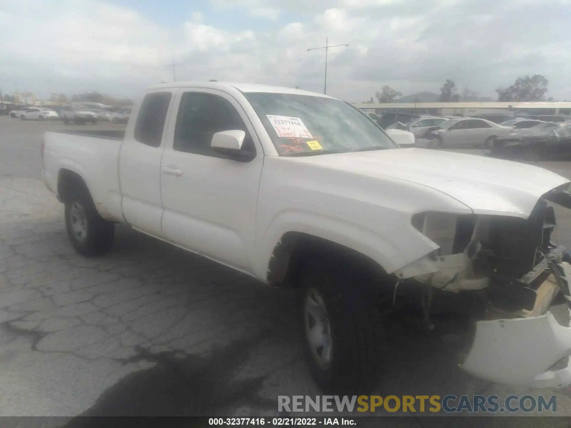 1 Photograph of a damaged car 3TYSX5ENXLT000003 TOYOTA TACOMA 4WD 2020