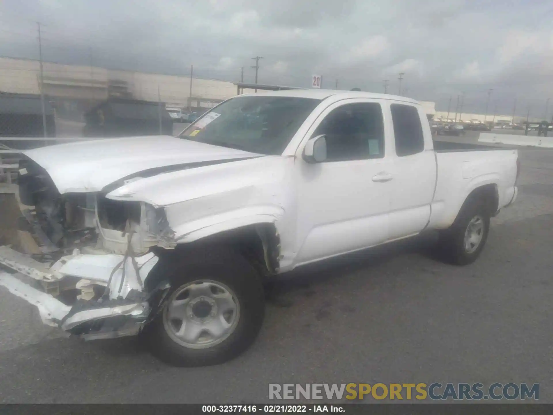 2 Photograph of a damaged car 3TYSX5ENXLT000003 TOYOTA TACOMA 4WD 2020