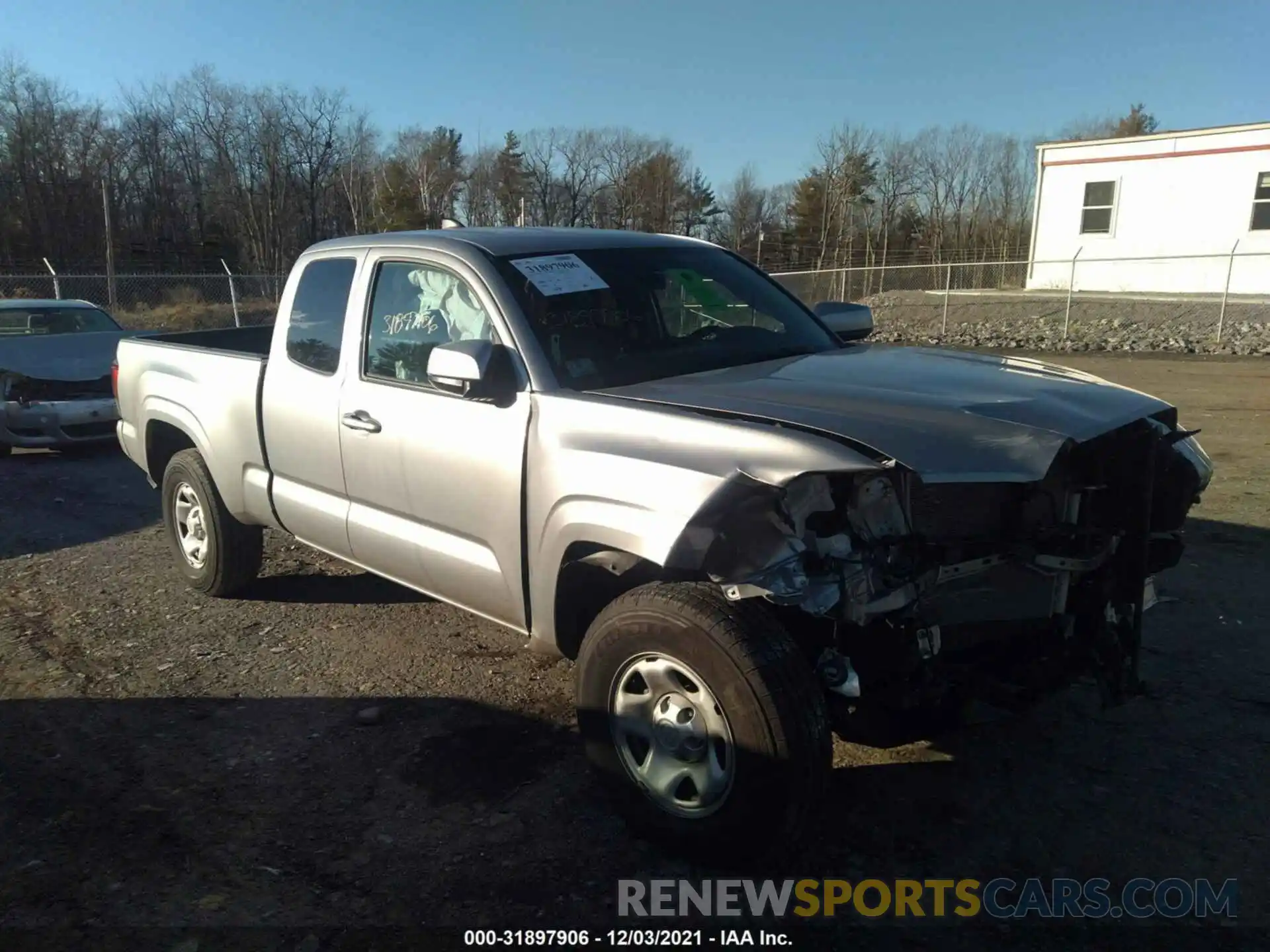 1 Photograph of a damaged car 3TYSX5ENXLT000650 TOYOTA TACOMA 4WD 2020