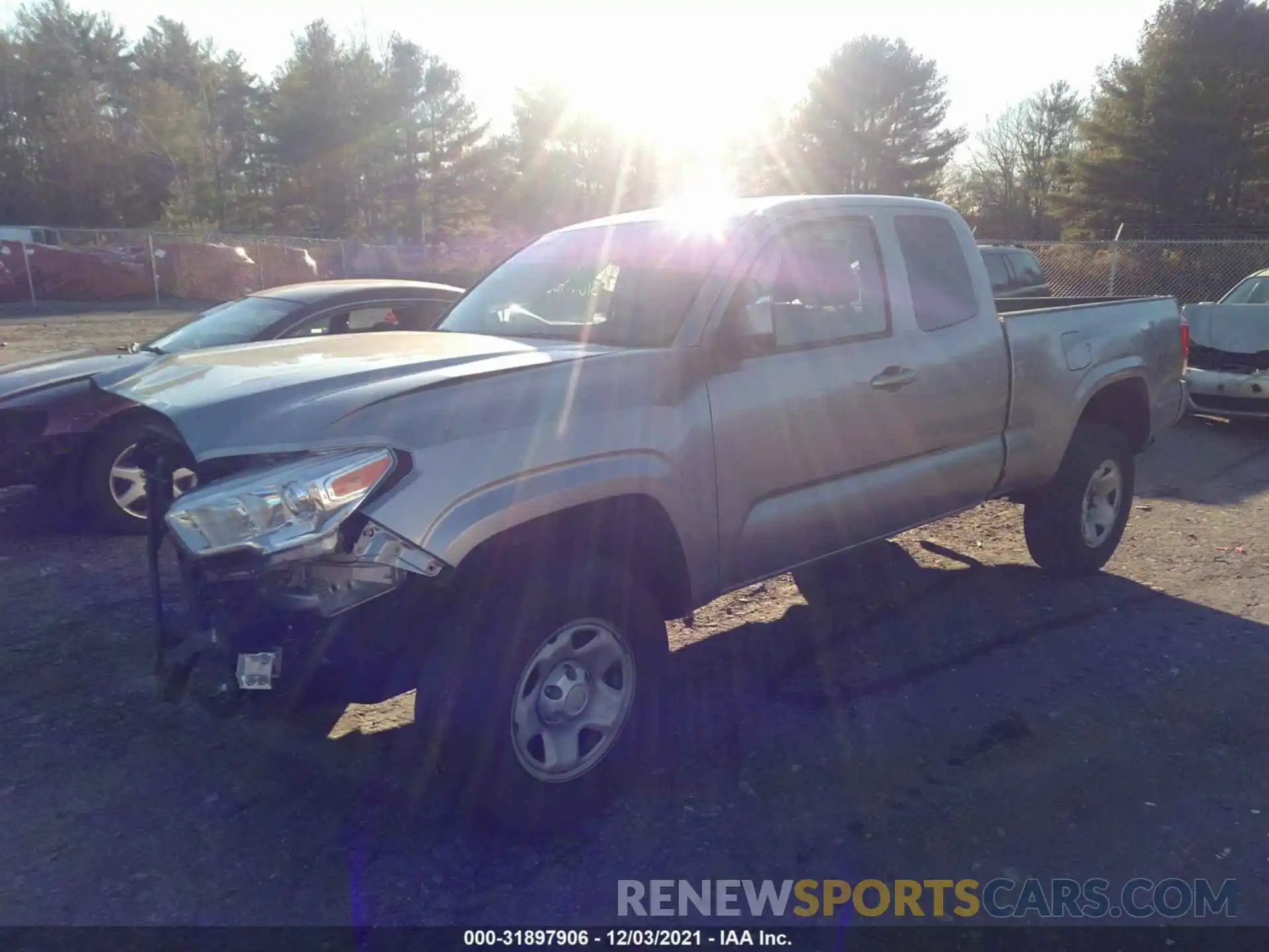 2 Photograph of a damaged car 3TYSX5ENXLT000650 TOYOTA TACOMA 4WD 2020