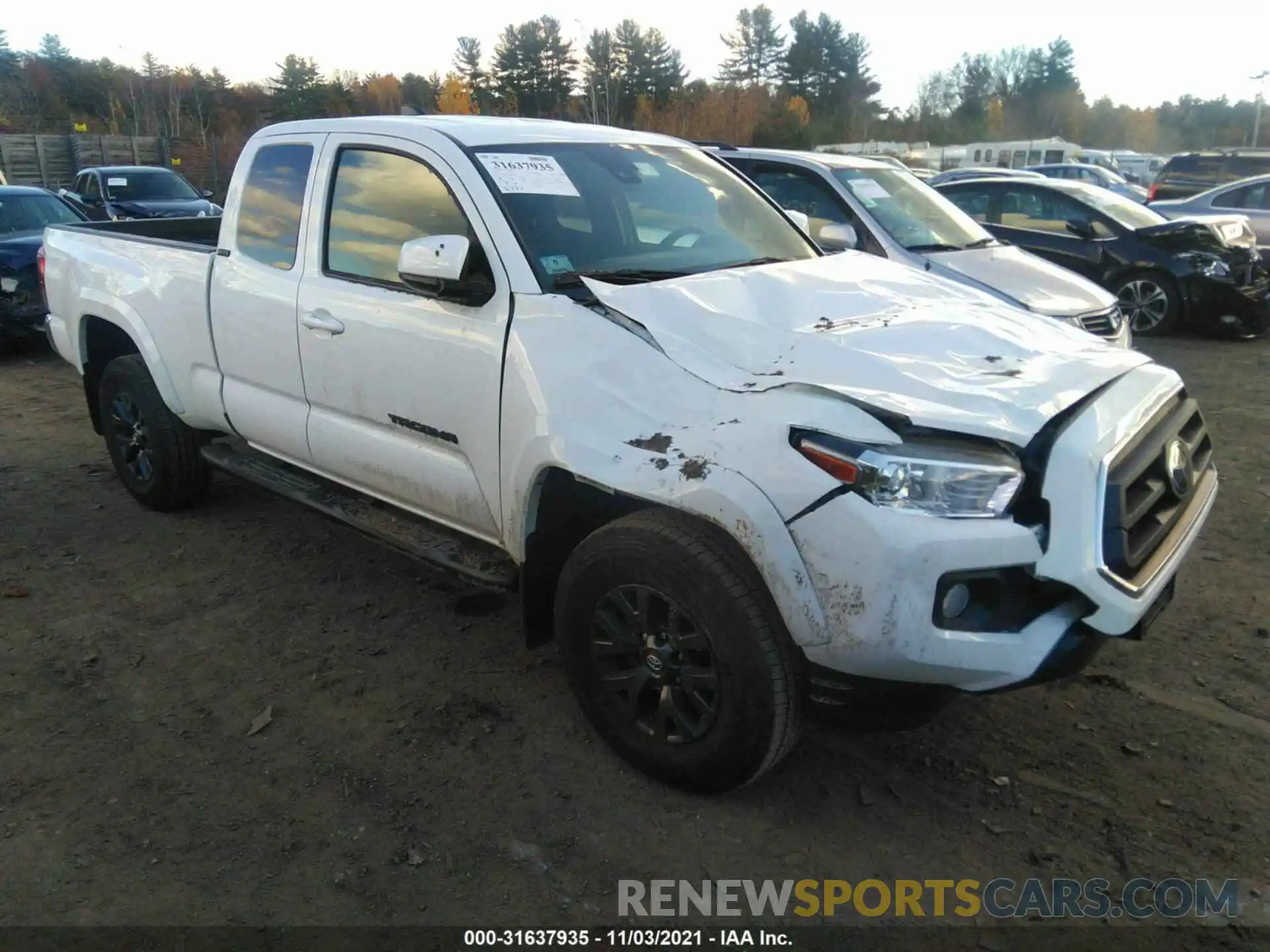 1 Photograph of a damaged car 3TYSZ5AN7LT004557 TOYOTA TACOMA 4WD 2020