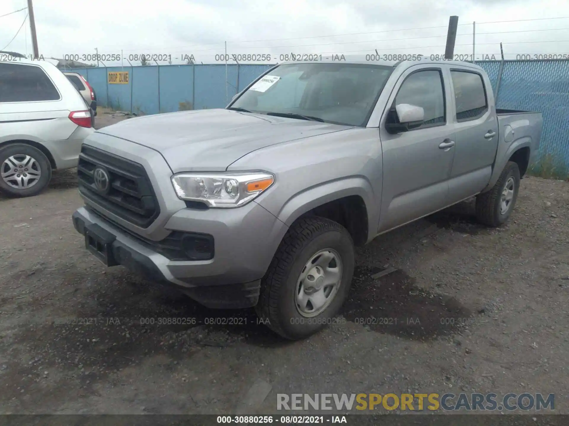 2 Photograph of a damaged car 5TFCZ5AN0LX213486 TOYOTA TACOMA 4WD 2020