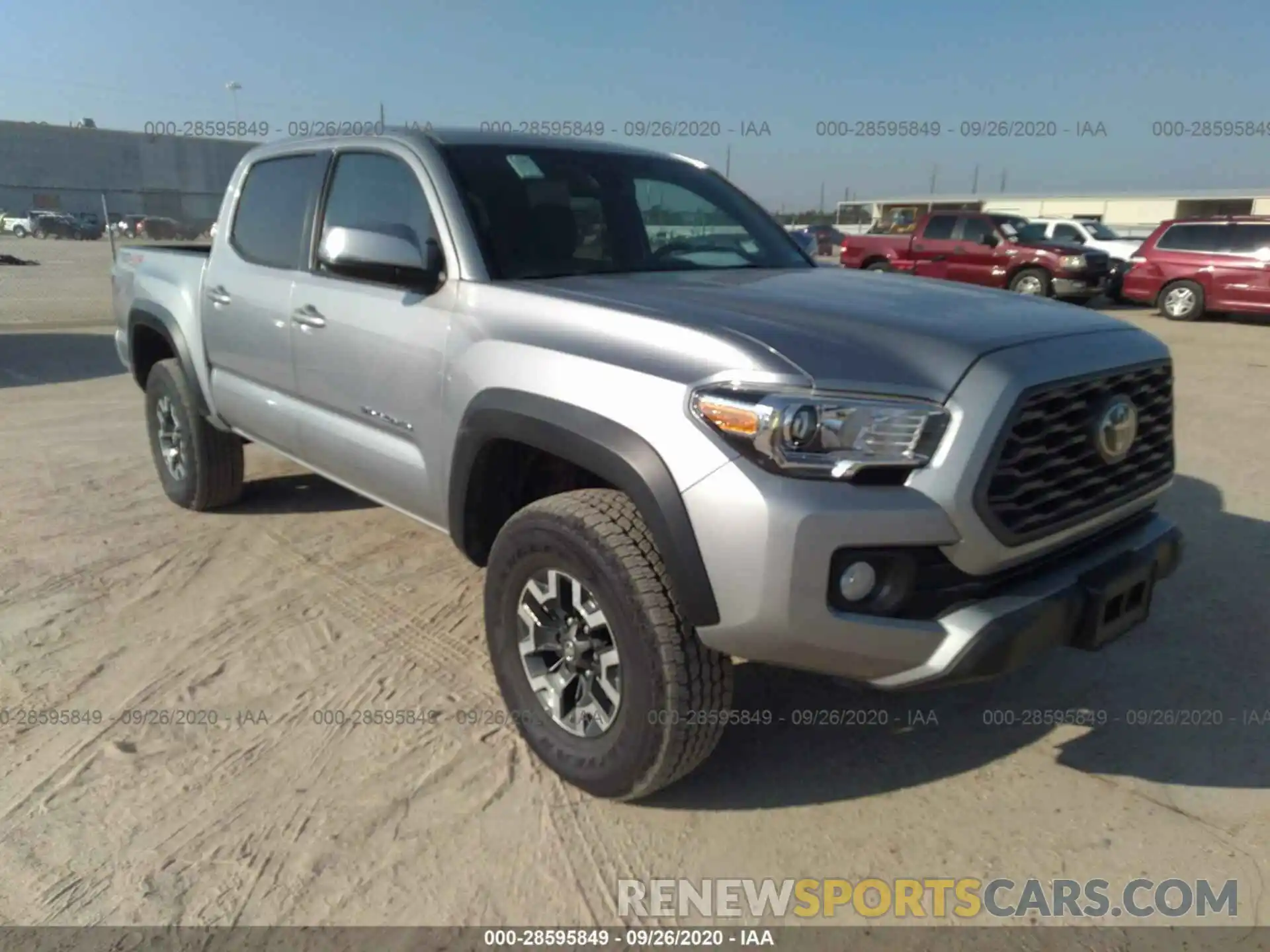 1 Photograph of a damaged car 5TFCZ5AN0LX230756 TOYOTA TACOMA 4WD 2020