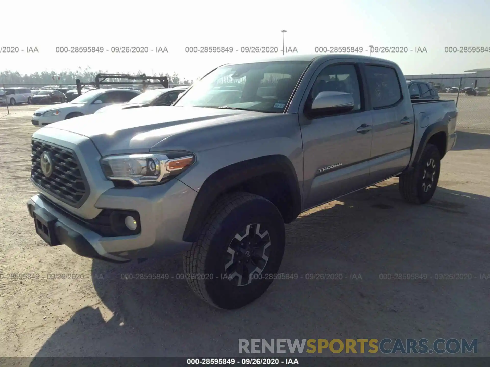 2 Photograph of a damaged car 5TFCZ5AN0LX230756 TOYOTA TACOMA 4WD 2020