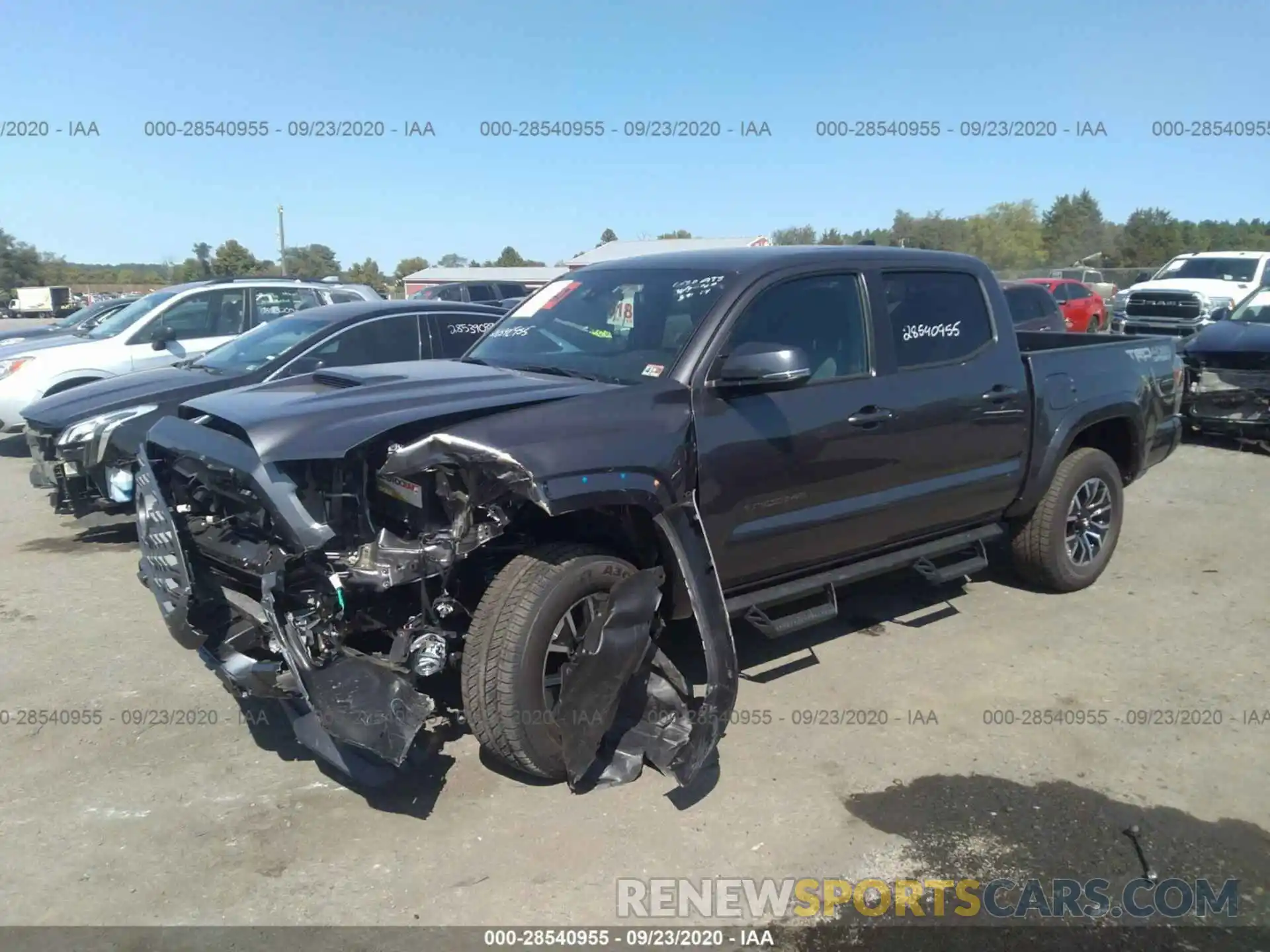 2 Photograph of a damaged car 5TFCZ5AN0LX233169 TOYOTA TACOMA 4WD 2020