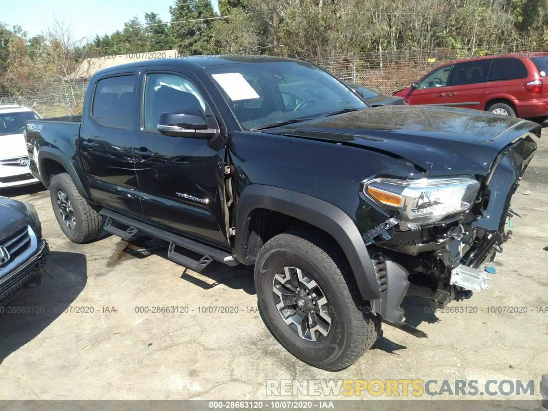 1 Photograph of a damaged car 5TFCZ5AN0LX236685 TOYOTA TACOMA 4WD 2020