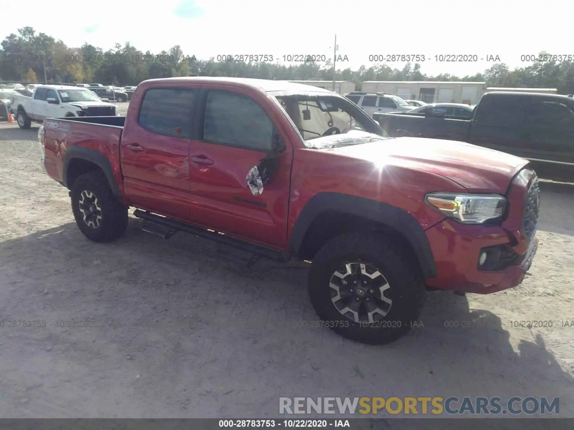 1 Photograph of a damaged car 5TFCZ5AN0LX238453 TOYOTA TACOMA 4WD 2020