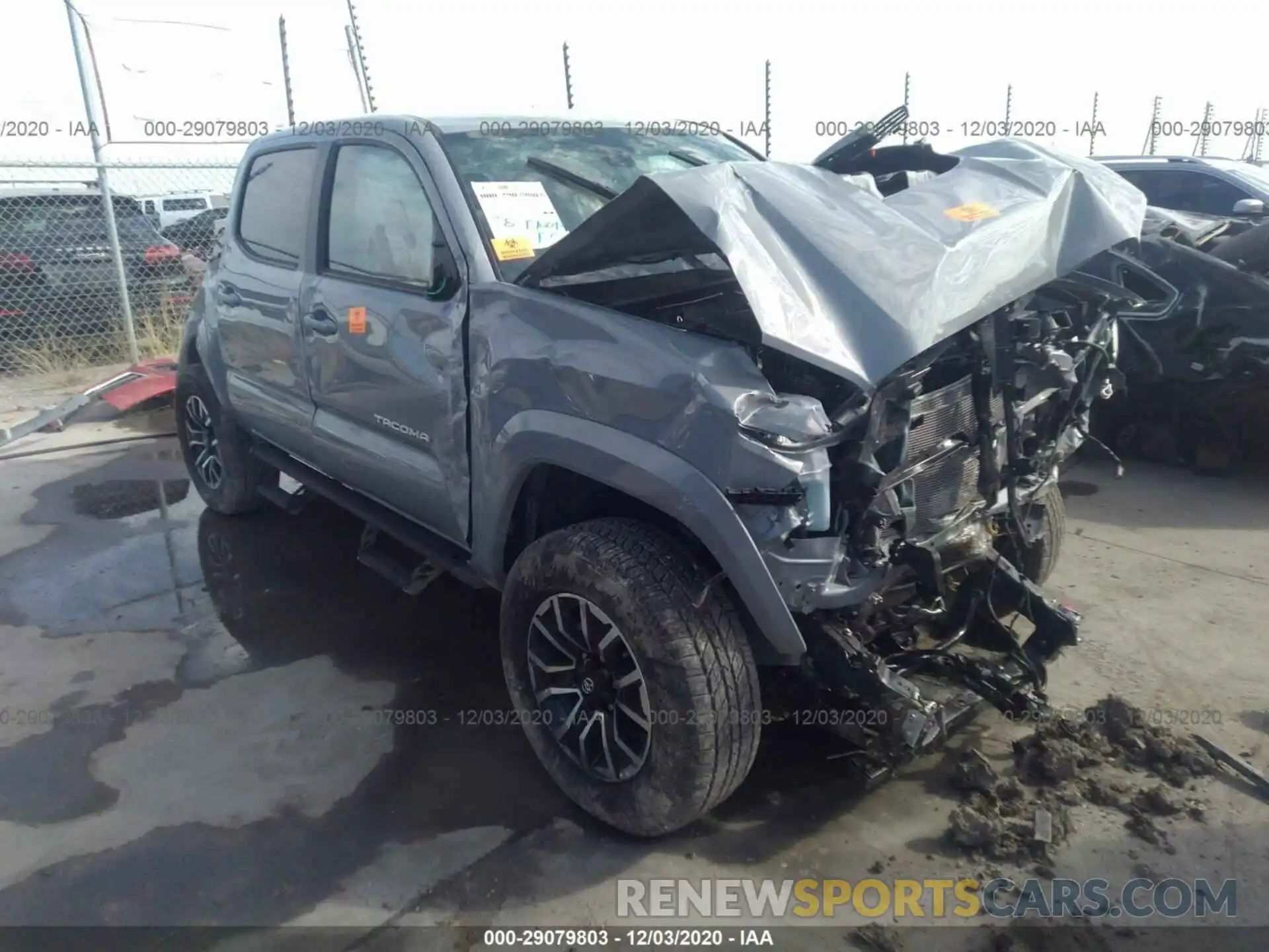 1 Photograph of a damaged car 5TFCZ5AN1LX244178 TOYOTA TACOMA 4WD 2020