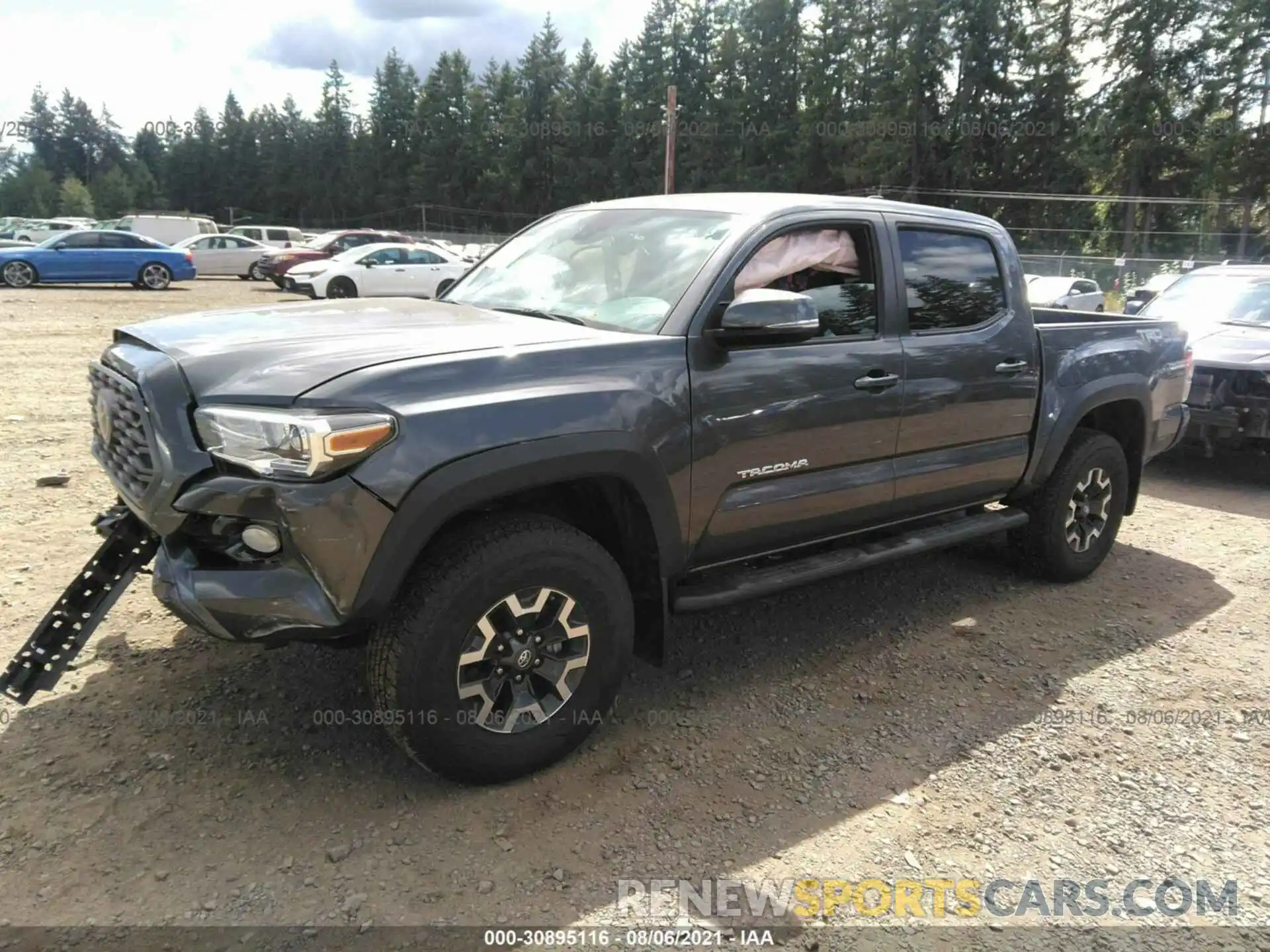 2 Photograph of a damaged car 5TFCZ5AN2LX226711 TOYOTA TACOMA 4WD 2020