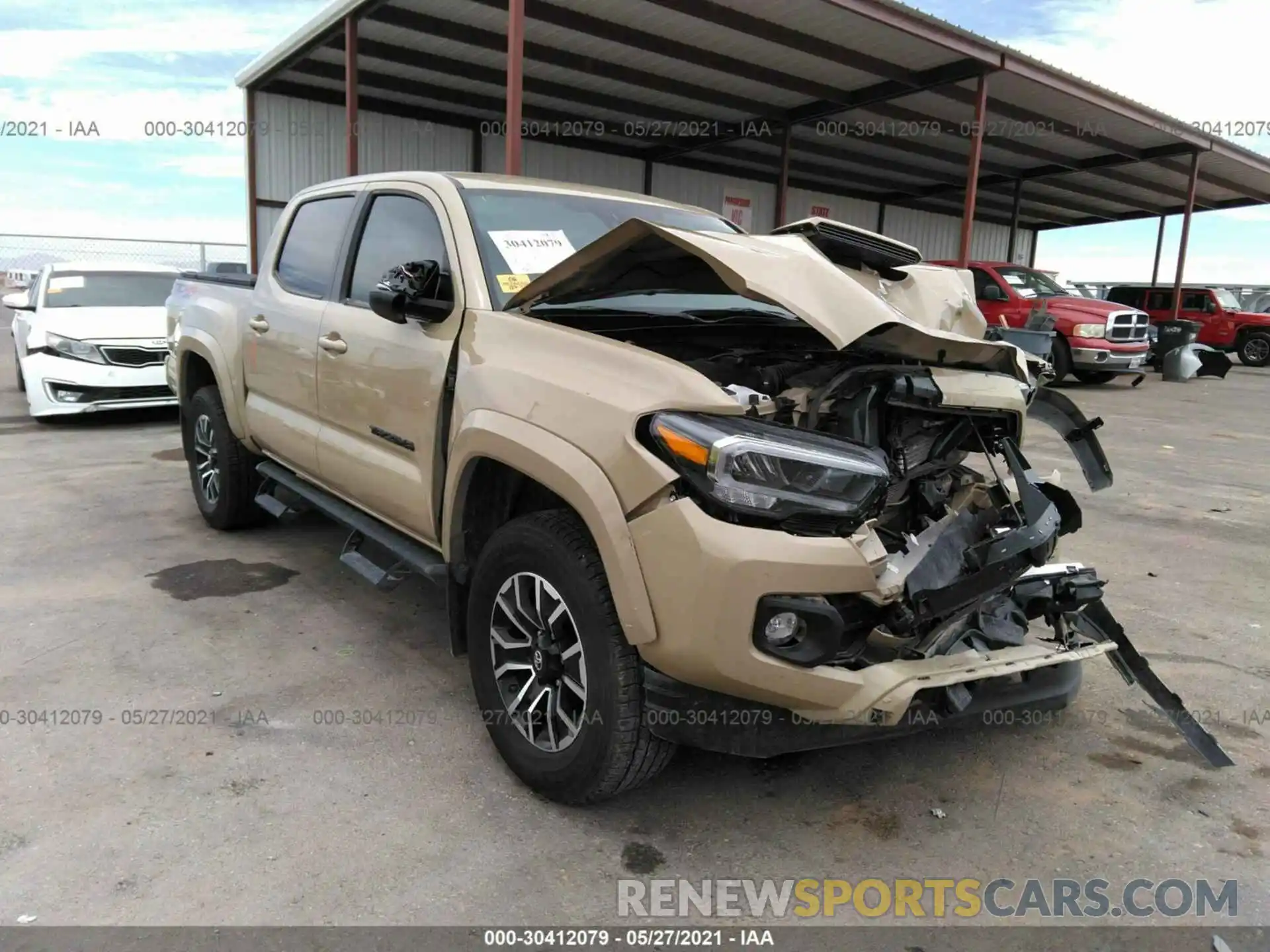 1 Photograph of a damaged car 5TFCZ5AN2LX228894 TOYOTA TACOMA 4WD 2020