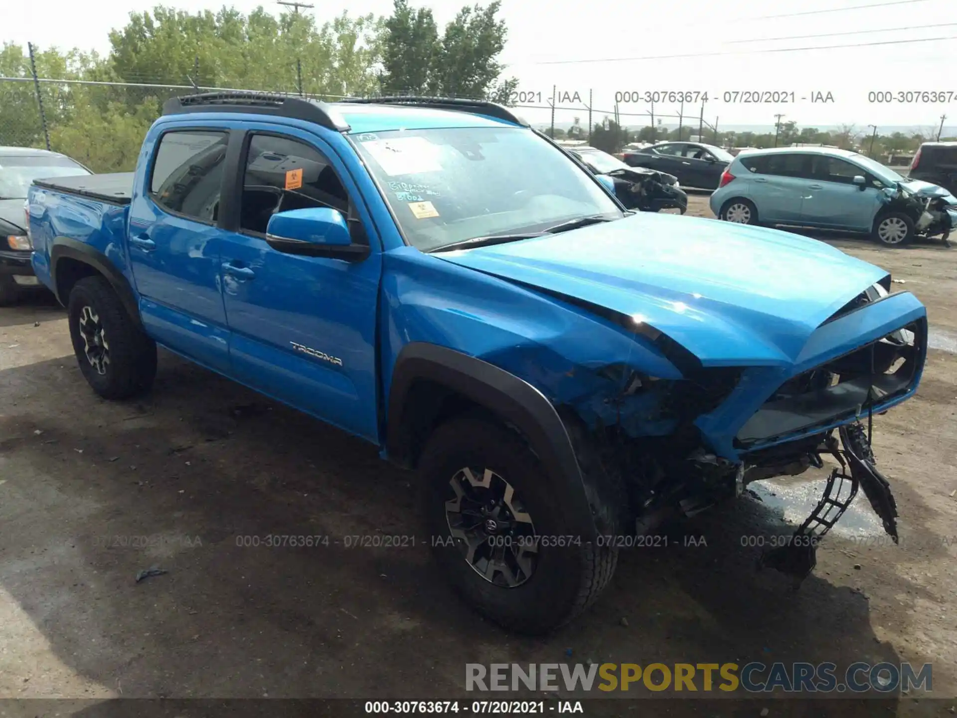 1 Photograph of a damaged car 5TFCZ5AN2LX243265 TOYOTA TACOMA 4WD 2020