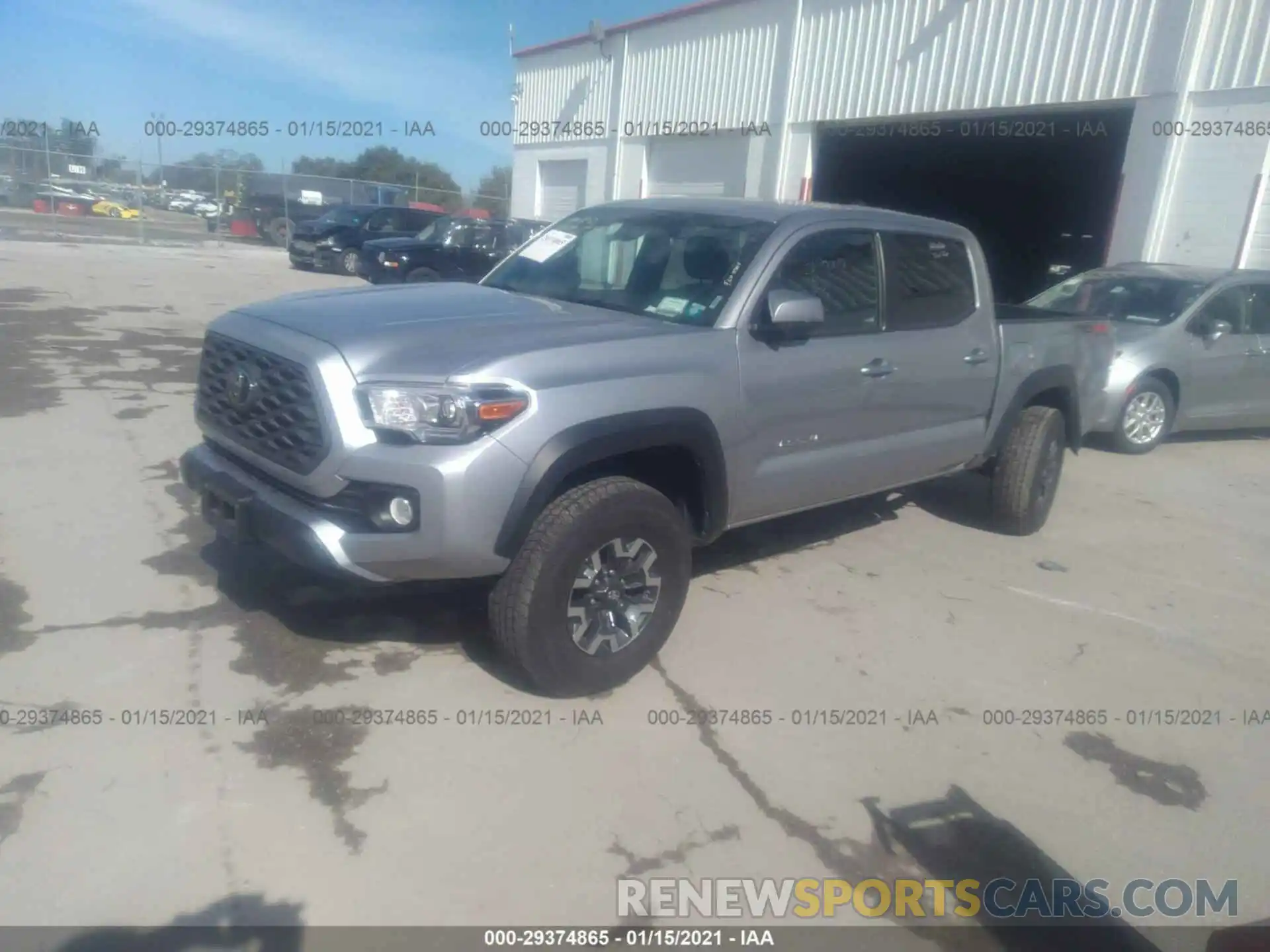 2 Photograph of a damaged car 5TFCZ5AN3LX223803 TOYOTA TACOMA 4WD 2020