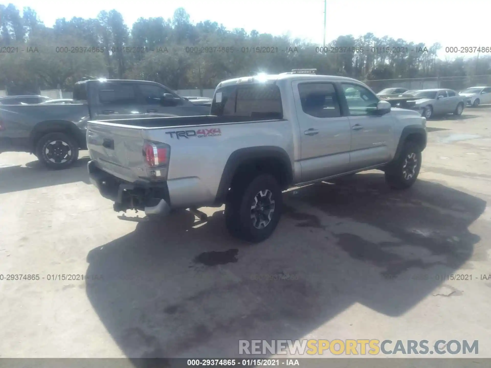 4 Photograph of a damaged car 5TFCZ5AN3LX223803 TOYOTA TACOMA 4WD 2020