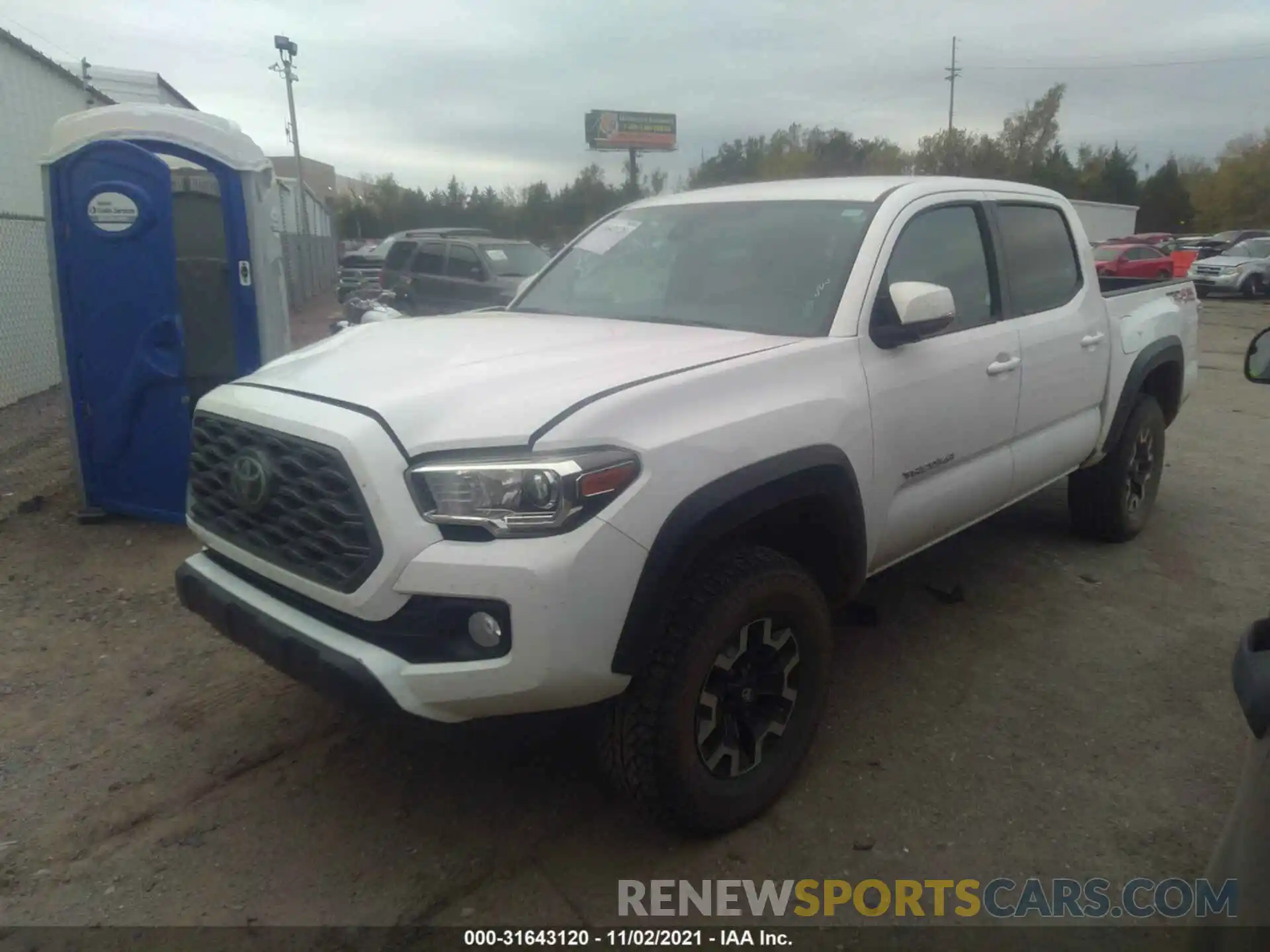 2 Photograph of a damaged car 5TFCZ5AN4LX230873 TOYOTA TACOMA 4WD 2020